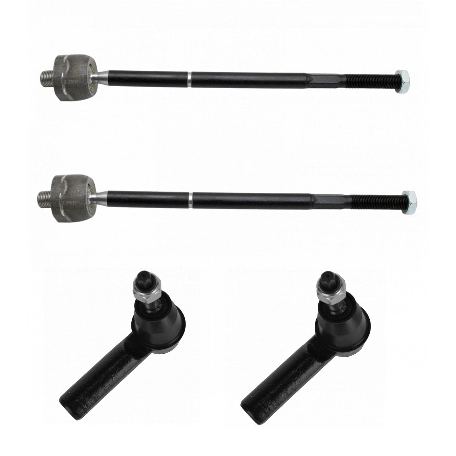 Trq Front Tie Rod Set Compatible With 2011-2014 Ford Mustang