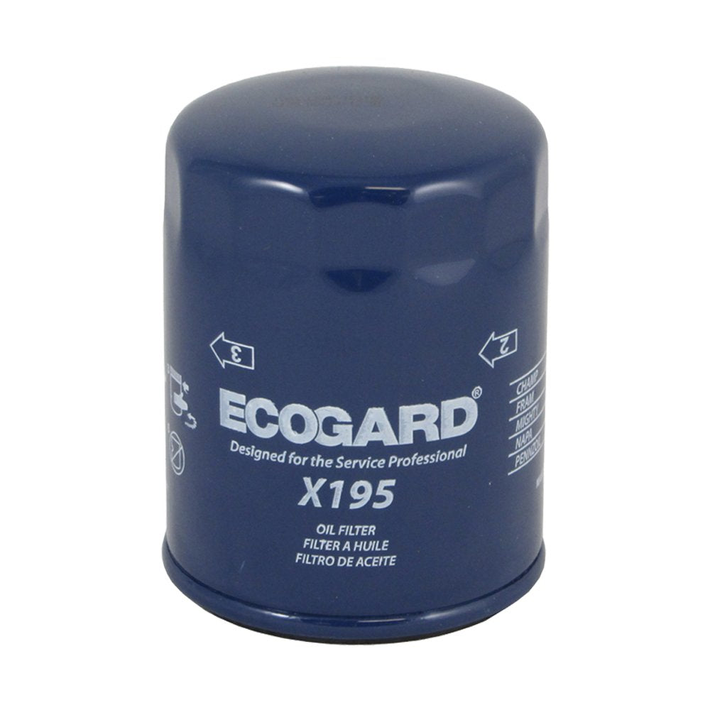 Ecogard X195 Premium Spin-On Engine Oil Filter For Conventional Oil Fits Ford Ranger 3.0L 1991-2008, Taurus 3.0L 1986-2007, F-150 4.2L 1997-2008, F-150 4.6L 2004-2007, Mustang 3.8L 1994-2004