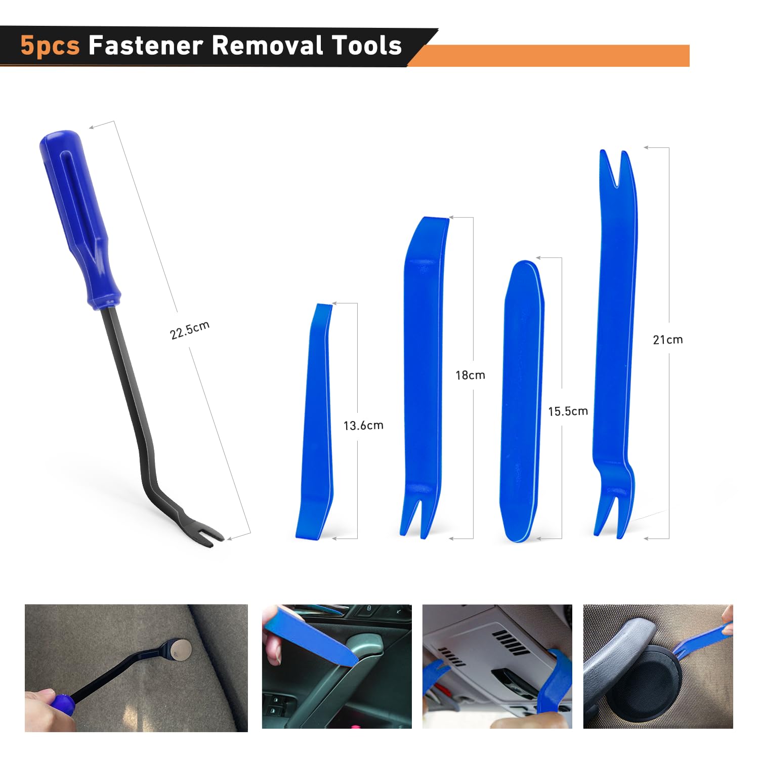 Gooacc 1045Pcs Car Push Retainer Clips & Auto Fasteners Assortment -30 Most Popular Sizes Nylon Bumper Fender Rivets With Fasten