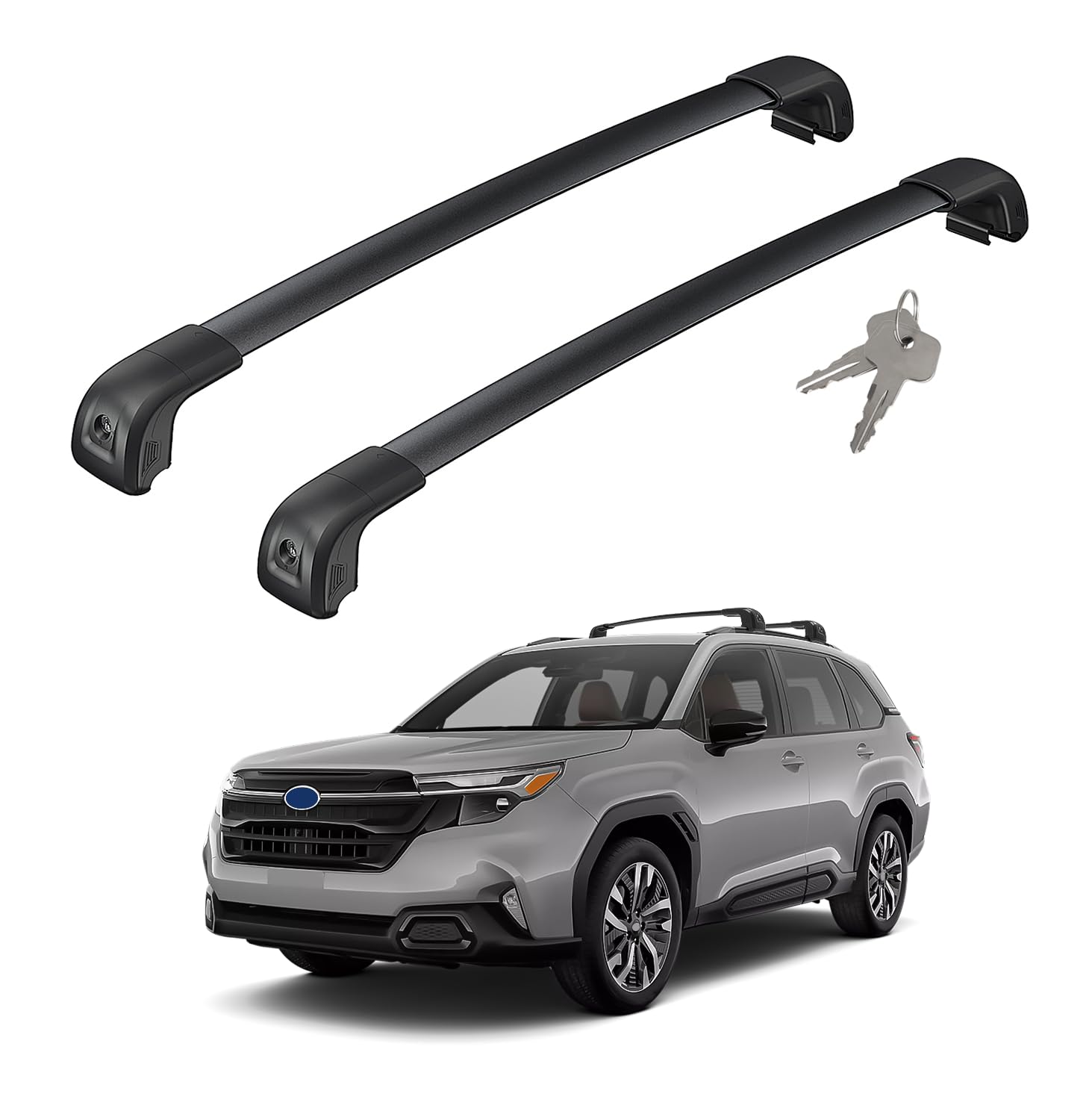 Hmmtyrack Roof Rack Cross Bars Compatible With 2025 Subaru Forester Sport/Touring, Aluminum Lockable Roof Rails Crossbars For Ro