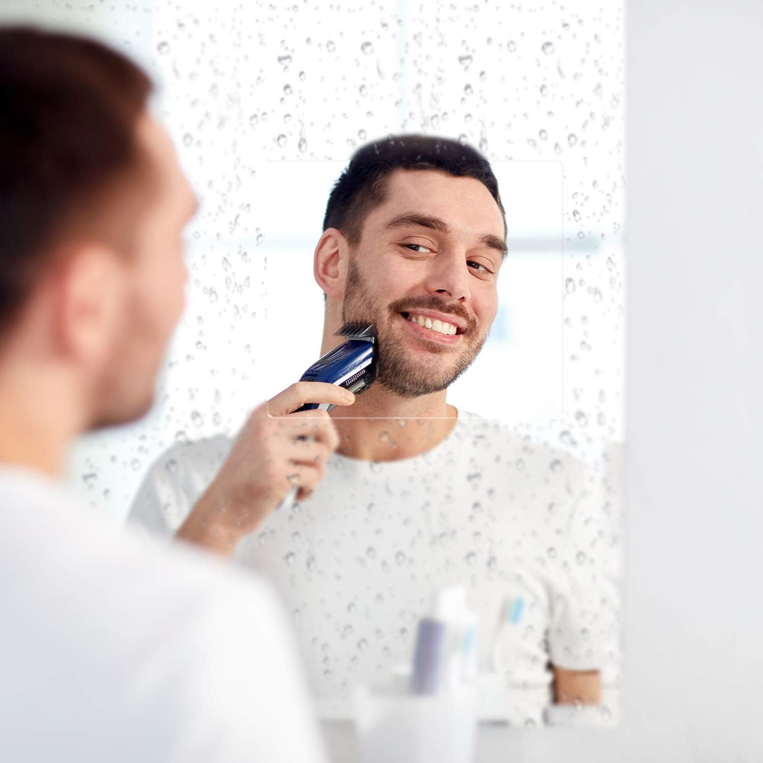 Boao 16 Pieces Car Waterproof Film Anti Rain Mirror Film Waterproof Car Blind Spot Side View Mirror Film Frameless Convex Rear V