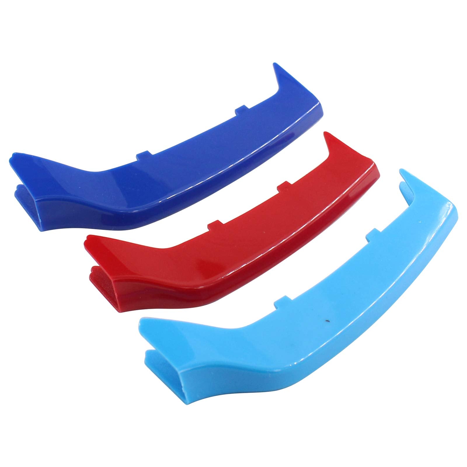 Newyall M-Colored Front Grille Grill Insert Cover Strips Clip Trim Accessories For Bmw F32 F33 F36 4 Series M Sport Center Kidney Grill Stripes 9 Beams