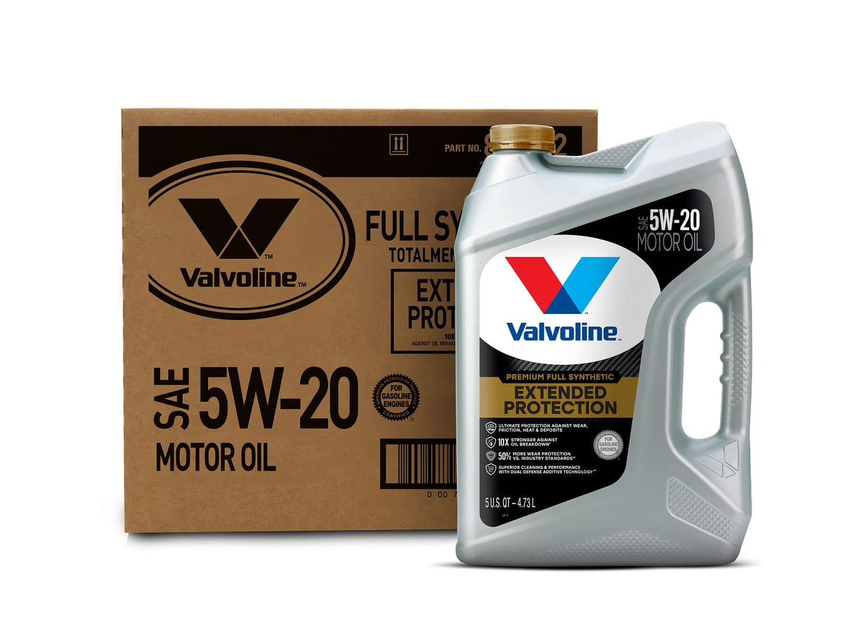 Valvoline Extended Protection Full Synthetic Motor Oil Sae 5W-20 5 Qt, Case Of 3