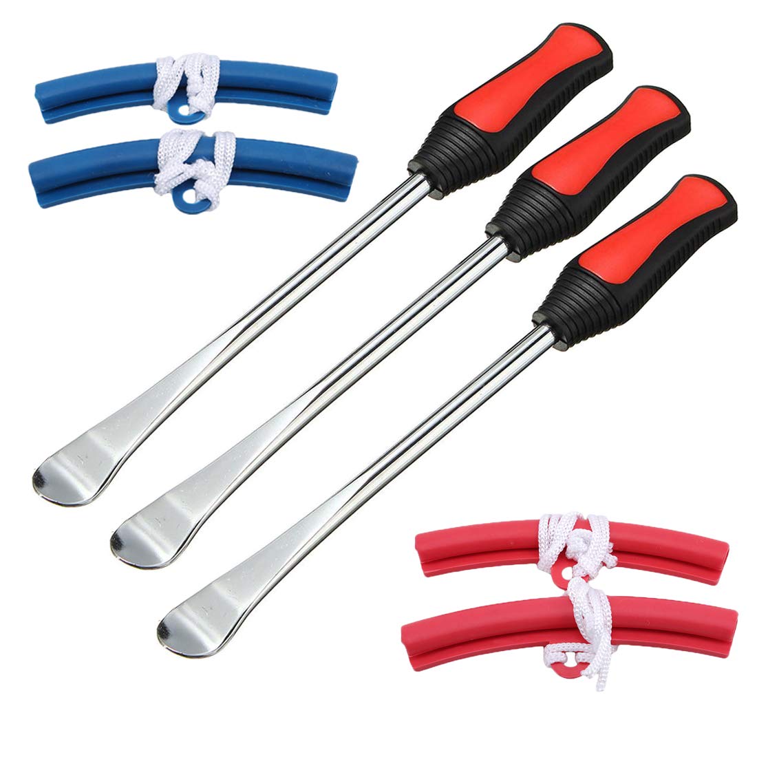 P1Tools Tire Spoons Lever Iron Tool, 11.5'' Professional Steel Tire Changing Kit Tool For Dirt Bike, Motorcycle Tire Changing Ki