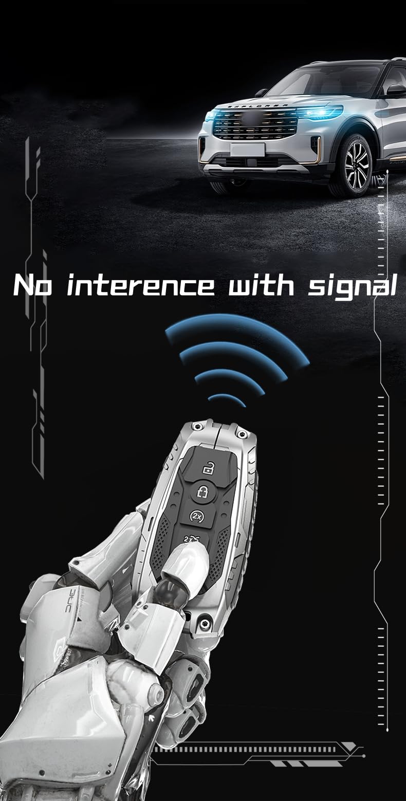 Heavy Key Fob Cover Case Protector for Ford, Keychain, Accessories for Ford Explorer Fusion Escape Edge Expedition F150 F250 F35