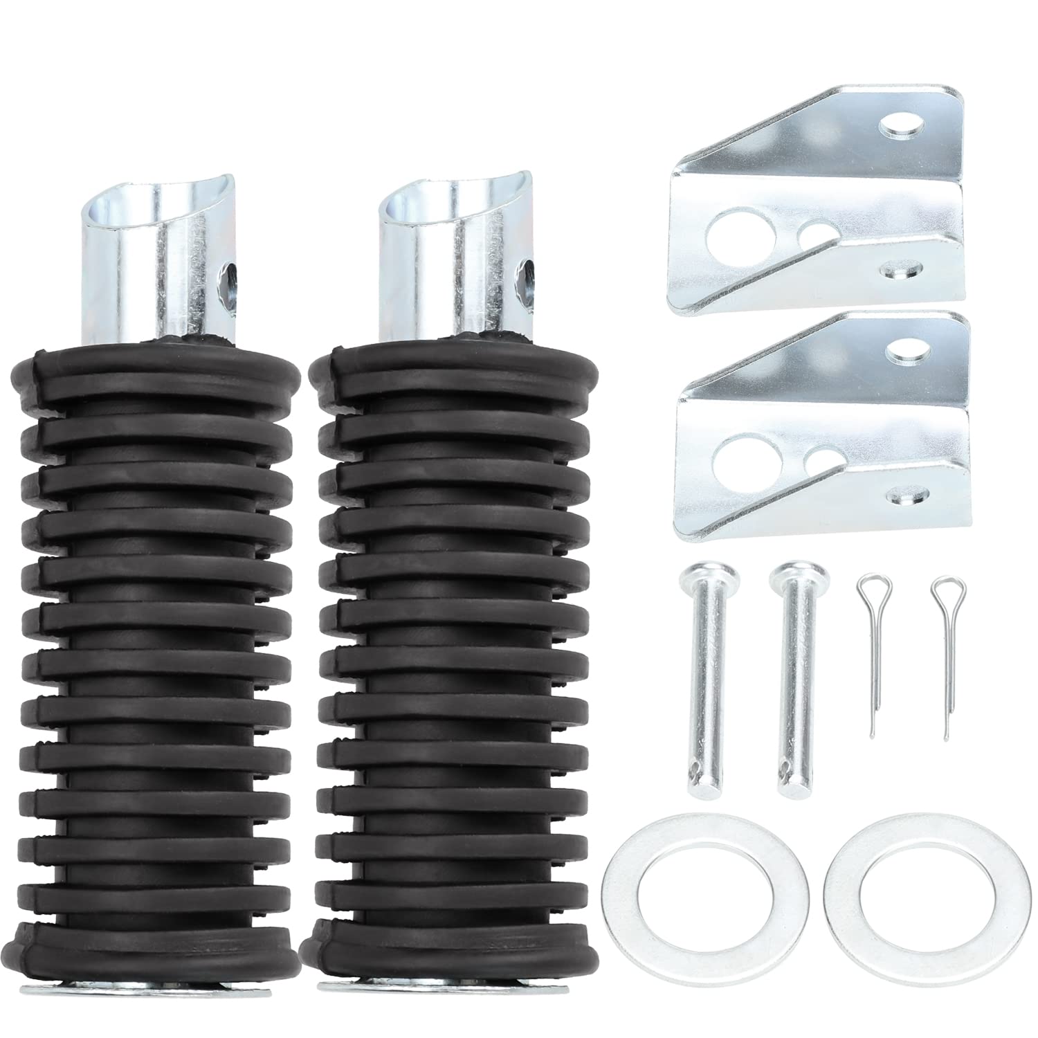 Yoxufa Mini Bike Foot Pegs Foot Rest Pedal For Predator 212Cc 196Cc 6.5Hp Baja Warrior Massimo Trailmaster Champion Ct70 Kz650 X