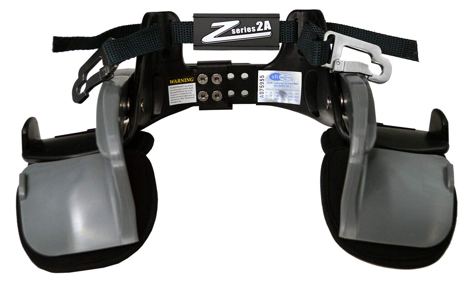 Z-Tech Series 2A Sfi 38.1 Head And Neck Restraint Certified Black/Gray One Size Fits All