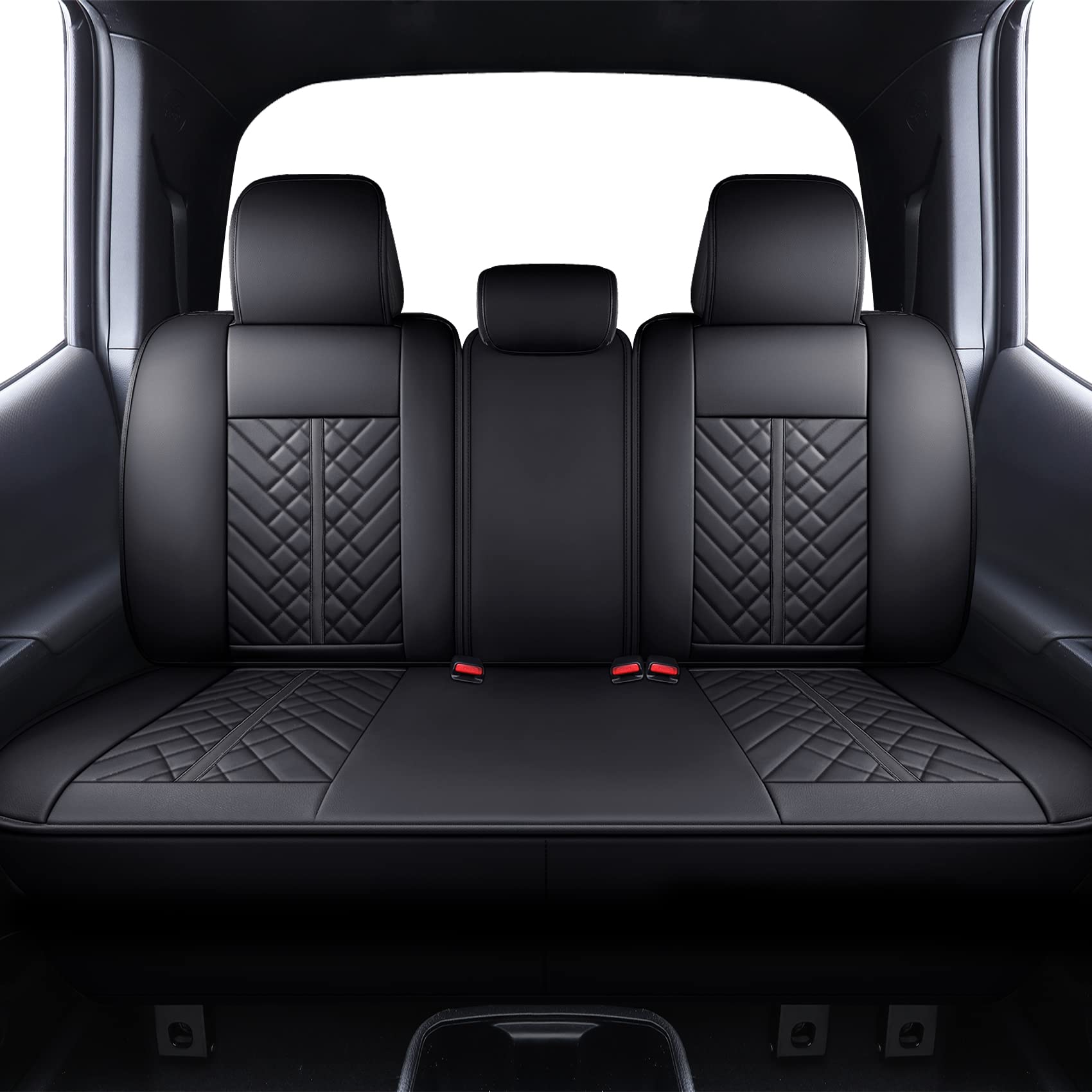 Tomatoman Car Seat Covers Compatible with Toyota Tacoma Truck 2005-2024 2025 Access Crew Double Cab TRD Sport Offroad Limited SR