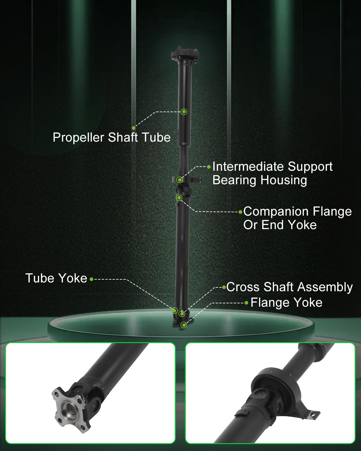 Scitoo?50''?Steel Rear Driveshaft Assembly Drive Shaft Prop Shaft Compatible For Bmw X3 2004-2005,Oe# 26103402136 936-386 936386