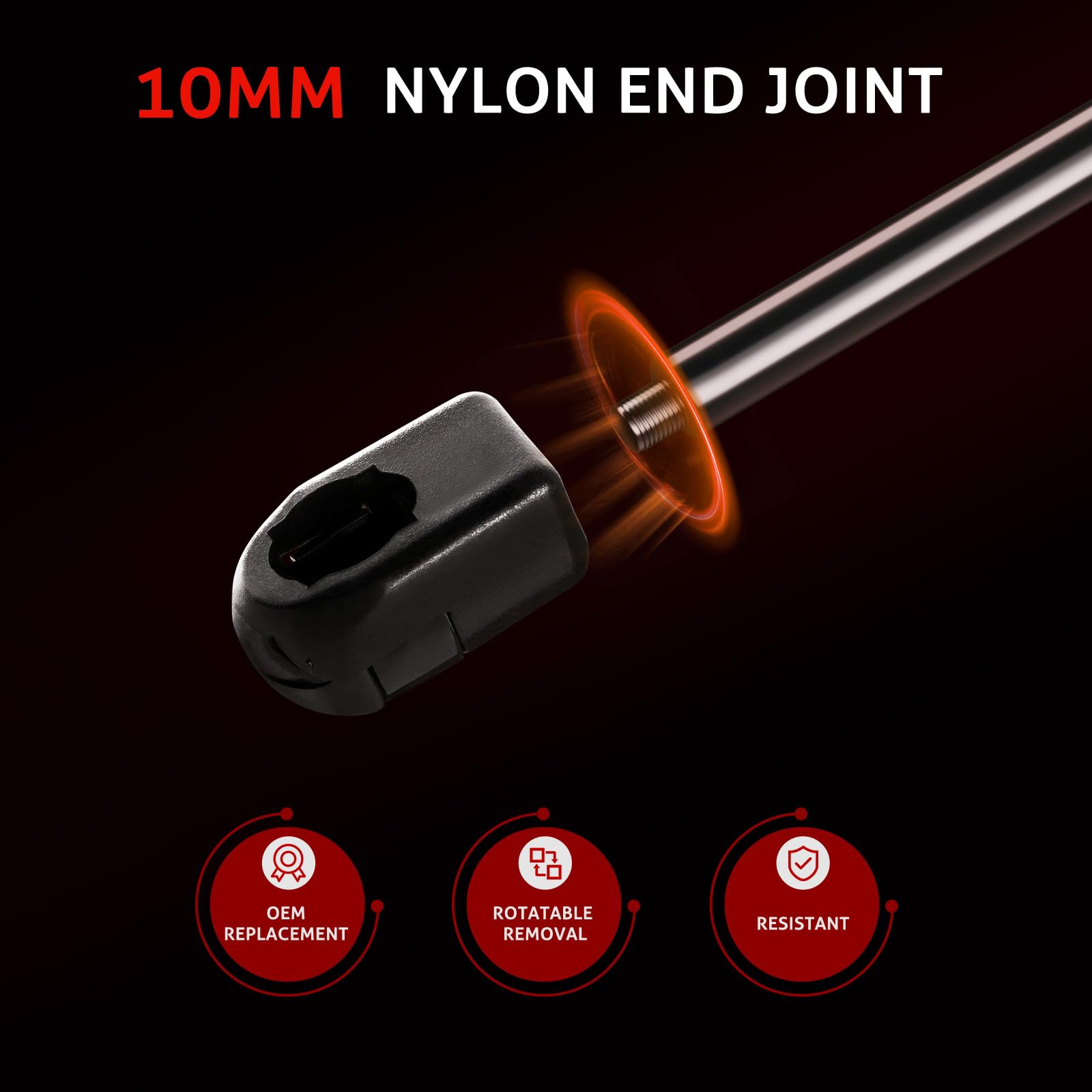 Vepagoo C16-19568 16'' 40Lbs/178N Gas Shocks Struts For Leer Are Camper Shell Truck Topper Rear Window, Pickup Cap Canopy Door,