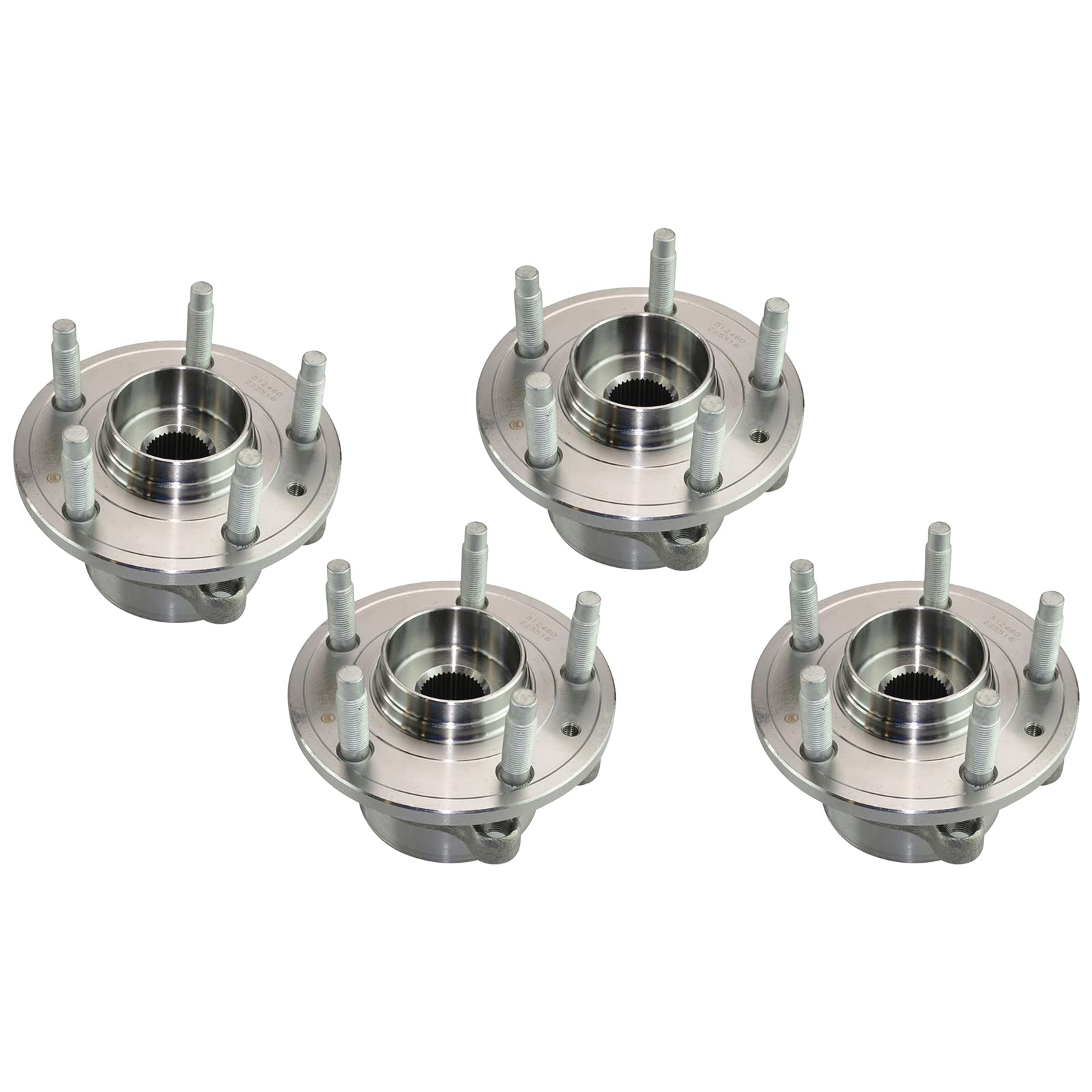 Trq Wheel Hub Bearings Assembly Set Compatible With 2011-2019 Ford Explorer 2013-2019 Police Interceptor Utility