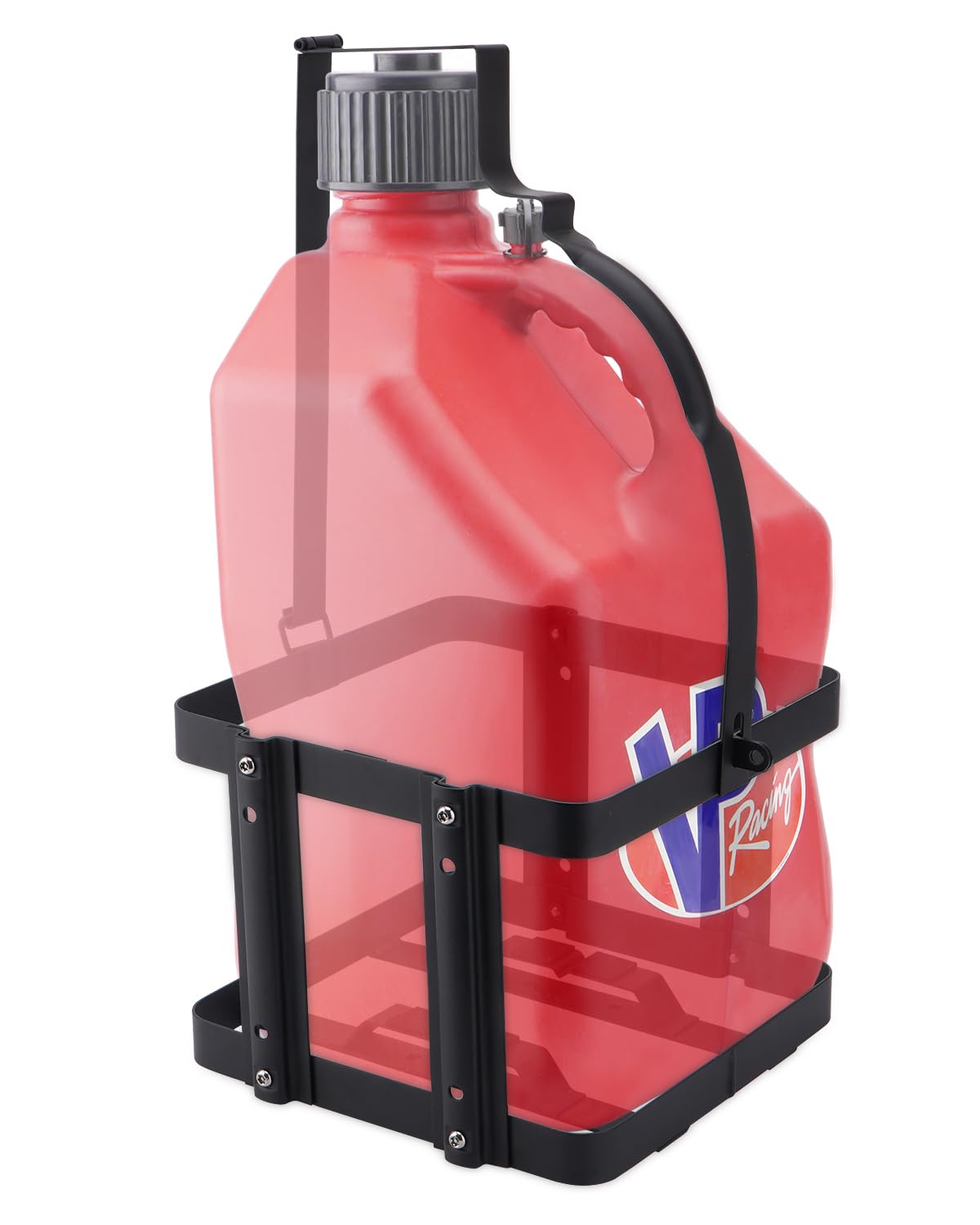 SPARKWHIZ Fuel Jug Container Holder Mount, Gas Can 5 Gallon Holder Rack, Mouting Bracket Compatible with VP Racing Can 5 Gallon 