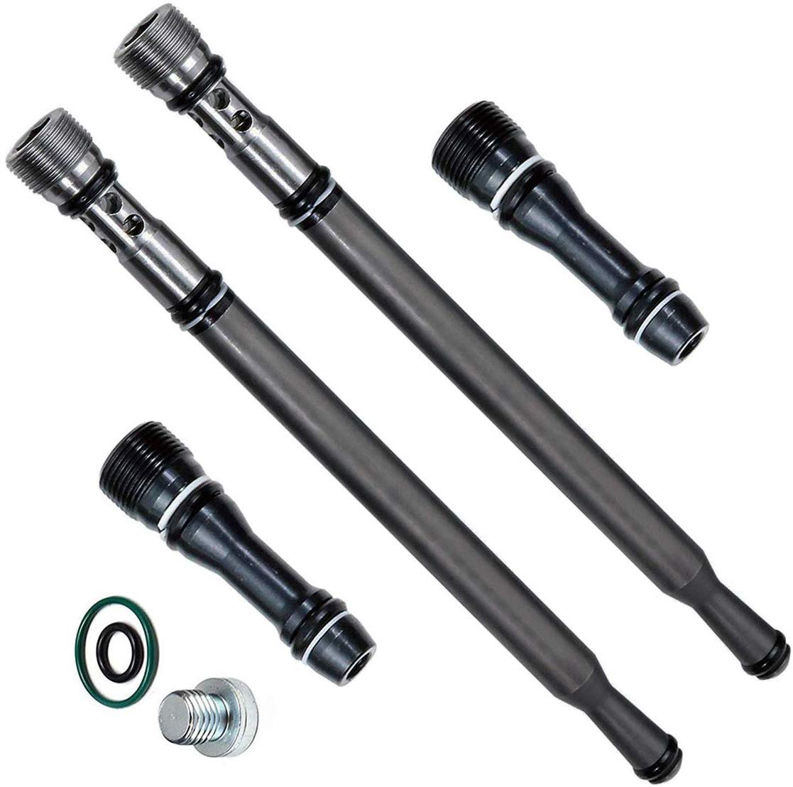 6E7Z-9A332-B fit for Ford Fuel Supply Tube,Stand Pipe & Dummy Plug Kit Replacement for 2004-2010 Ford 6.0L Powerstroke E/F-Serie