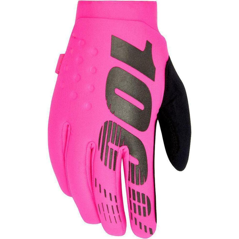 100% BRISKER Gloves Neon Pink - XL