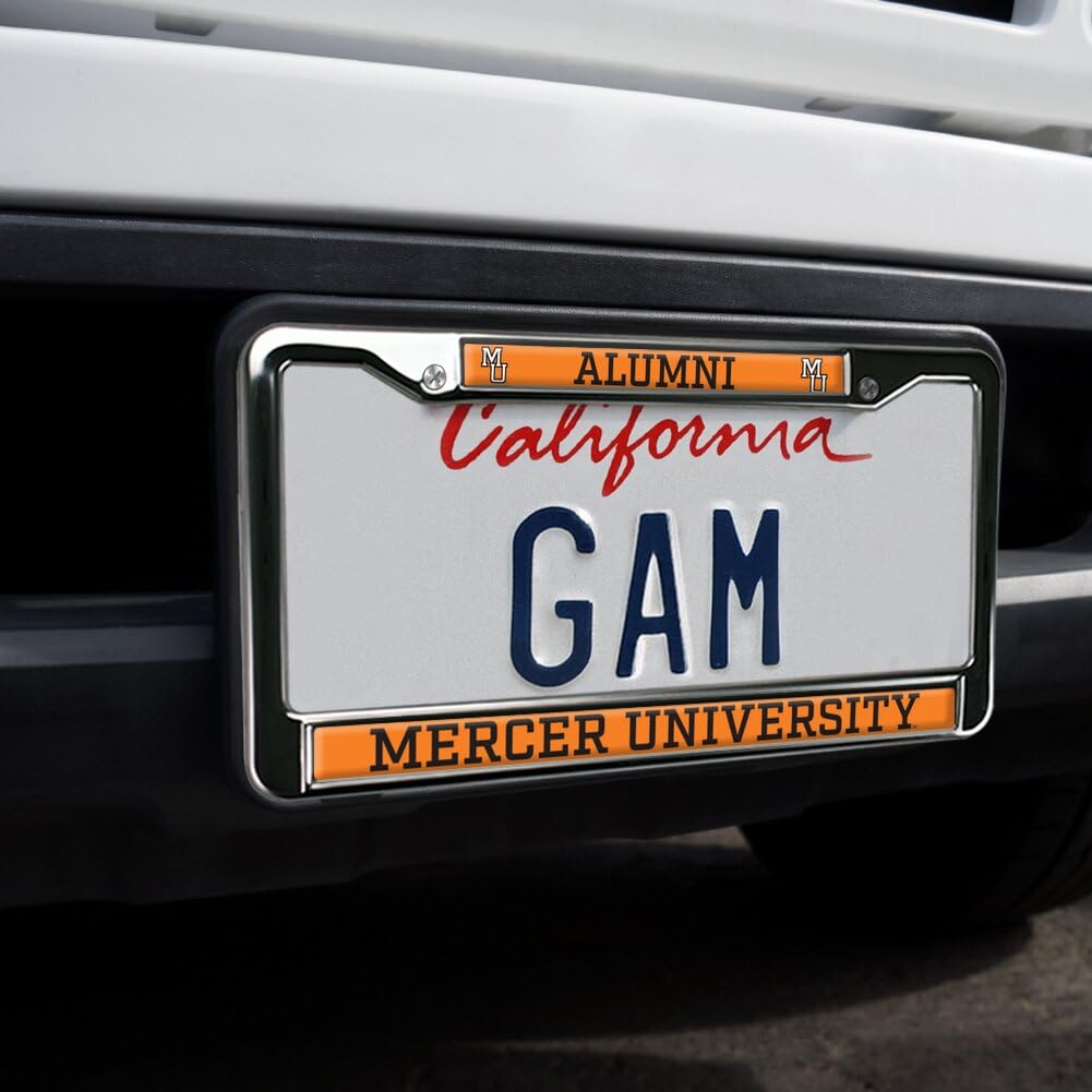 GRAPHICS & MORE Metal License Plate Frame - Mercer University Alumni - Mercer Bears Design