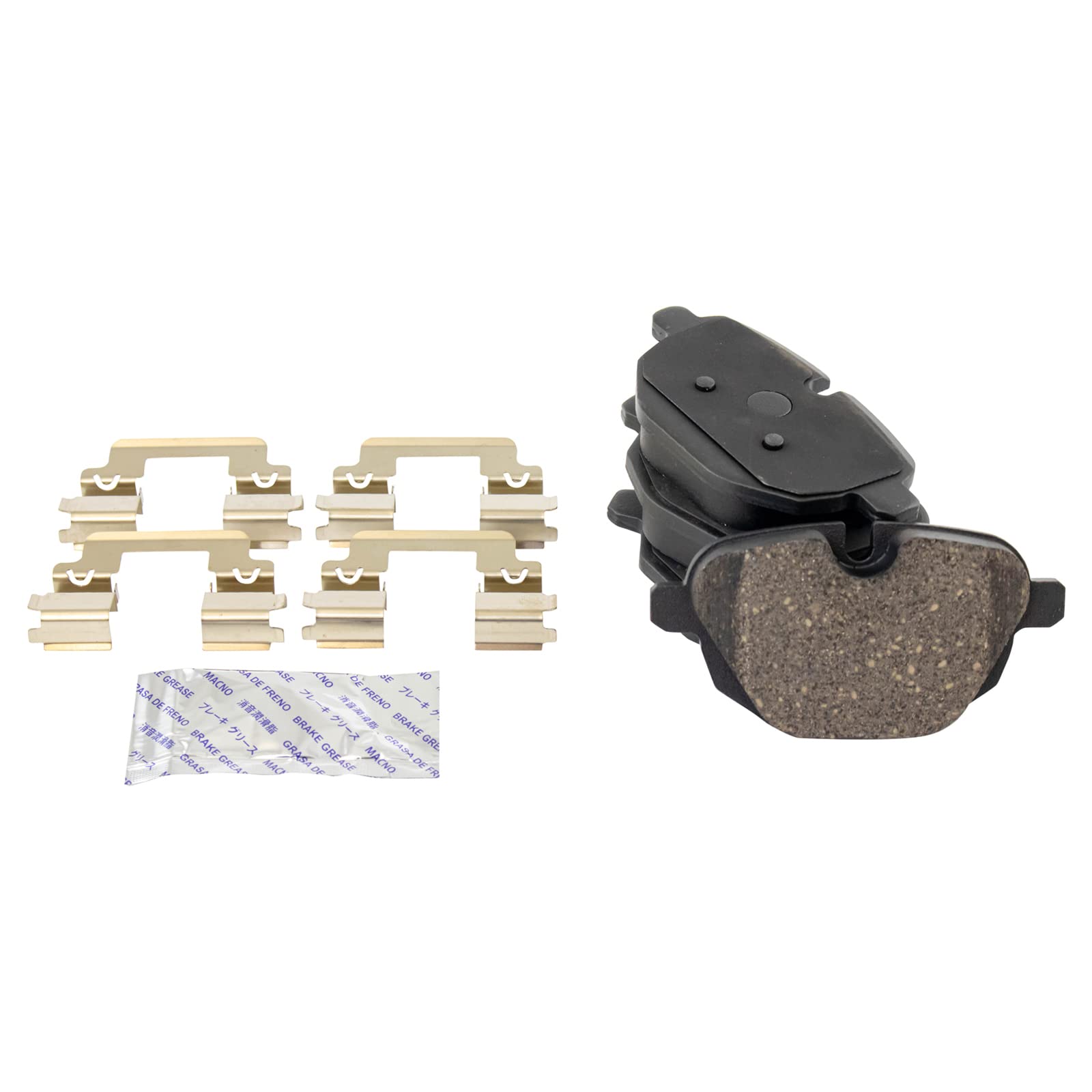 Trq Rear Brake Pad & Rotor Kit Brake Pads Brake Rotor Ceramic Premium G-Coated Compatible With 2011-2016 Bmw X3 2015-2016 X4
