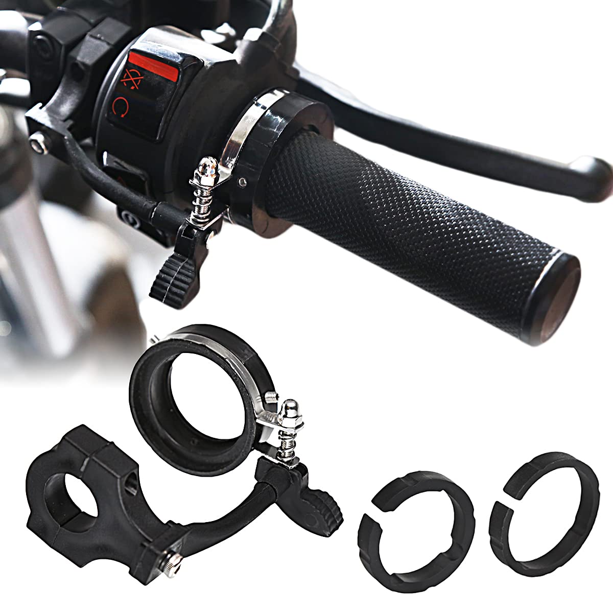 7/8Inch 22Mm 1Inch 25Mm Black Cruise Control Throttle Lock Kits For Universal Motorcycle
