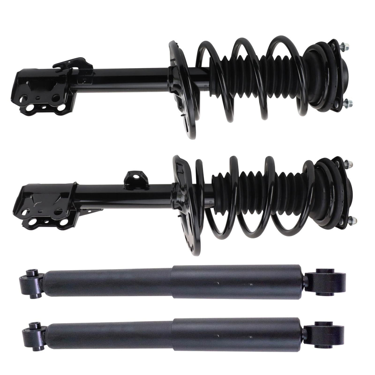 Trq Front And Rear Complete Strut Assembly & Shock Absorber Kit Complete Strut & Coil Spring Assembly Compatible With 2016-2020 