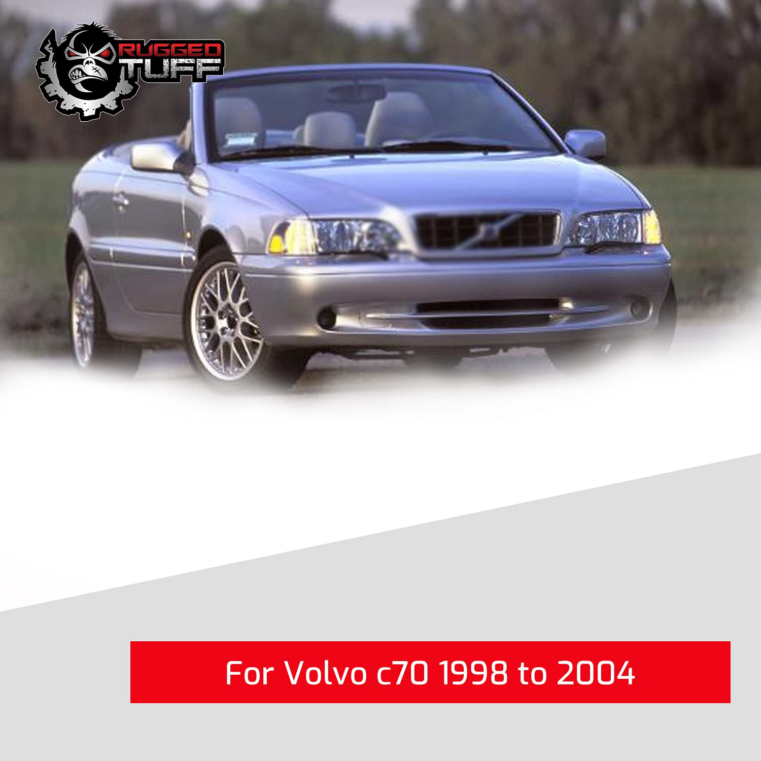 Exactafit 8223R Passenger Side Mirror Glass Replacement Repair Compatible With 1993-2004 Volvo 850, C70, S40, S70, V40, V70