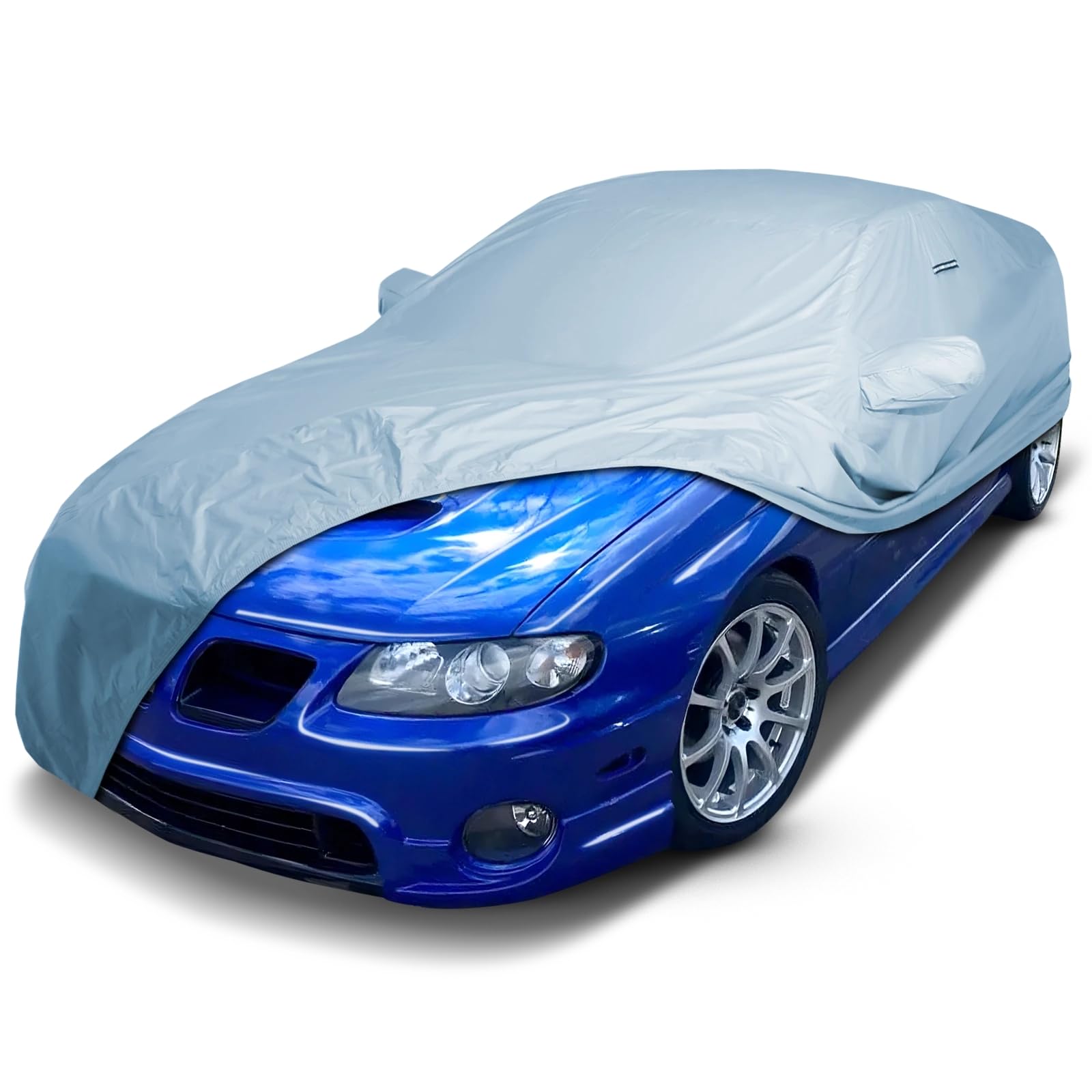 Icarcover Fits: [Pontiac Gto] 2004-2006 Premium Full Car Cover Waterproof All Weather Resistant Custom Outdoor Indoor Sun Snow S
