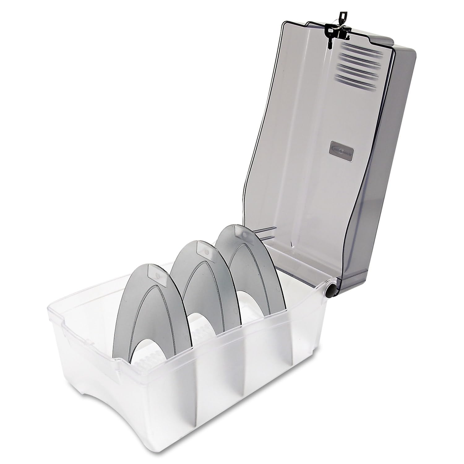 Innovera 39502 CD/DVD Storage Case Holds 150 Discs Clear/Smoke