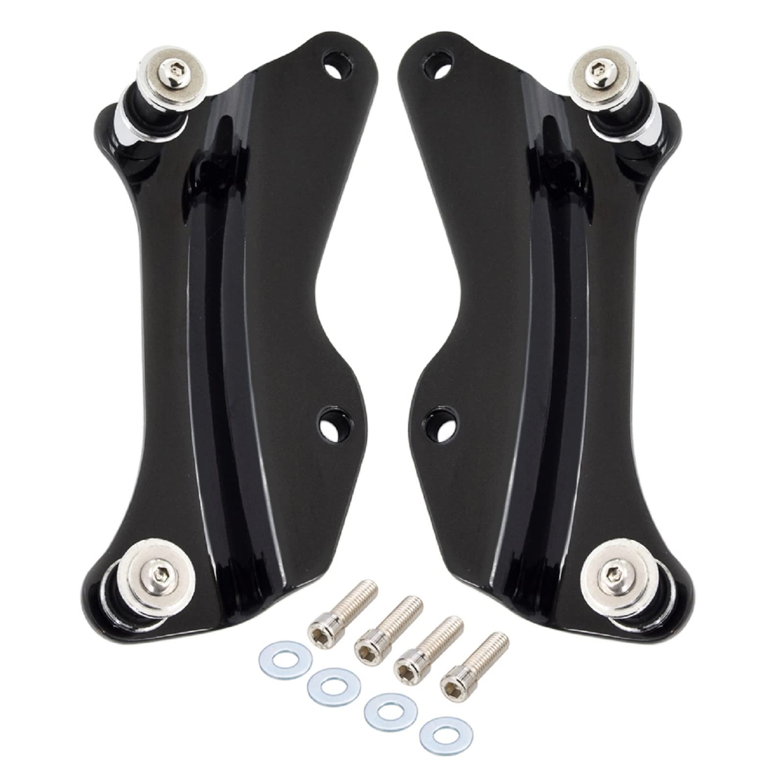 Amazicha Vivid Black 4 Point Docking Hardware Kit Compatible For Harley Davidson Touring Street Glide Electra Glide Road King Road Glide 2014 2015 2016 2017 2018 2019 2020 2021 2022 2023 2024