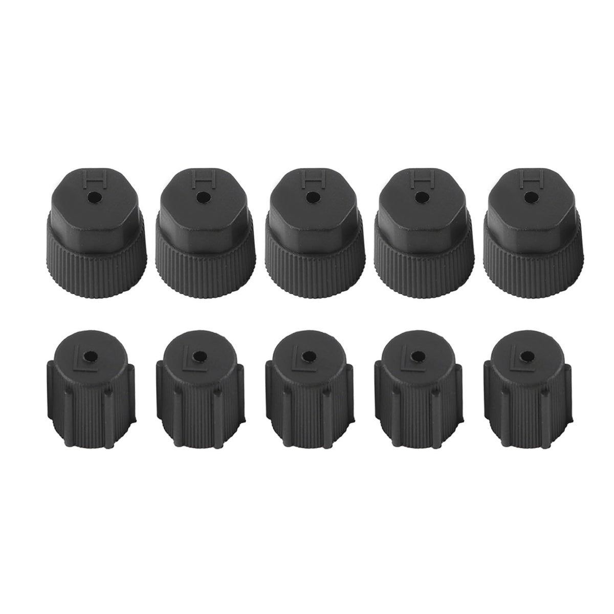 A/C, 10Pcs 13Mm Black Ac Valve Air Conditioning Service Charging Port R134A Ac System Leakproof Hat High Side Port Cover