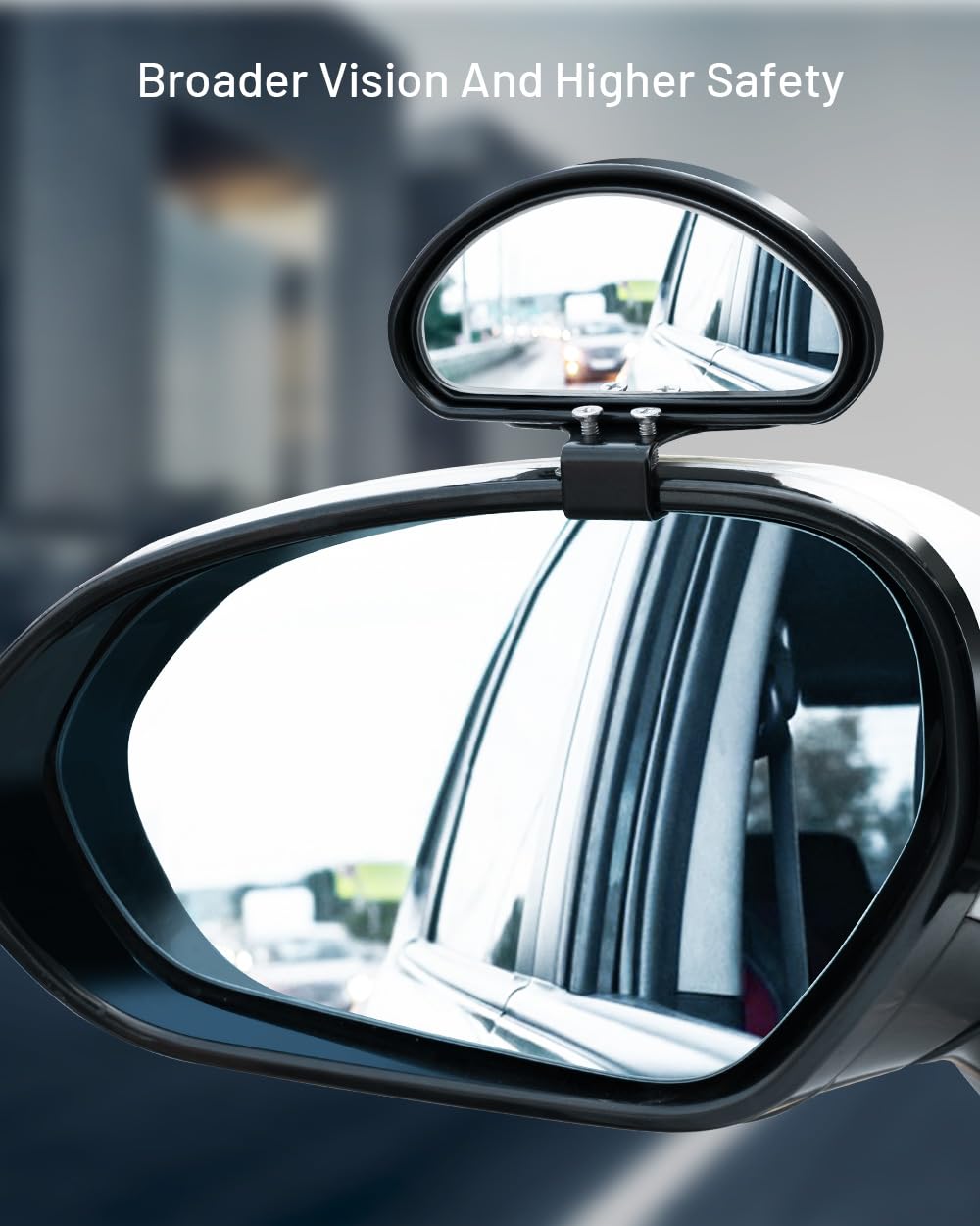 Blind Spot Mirrors, Adjustable Car Auxiliary Universal Wide Angle Mirror for Universal Cars, Screw Fixation