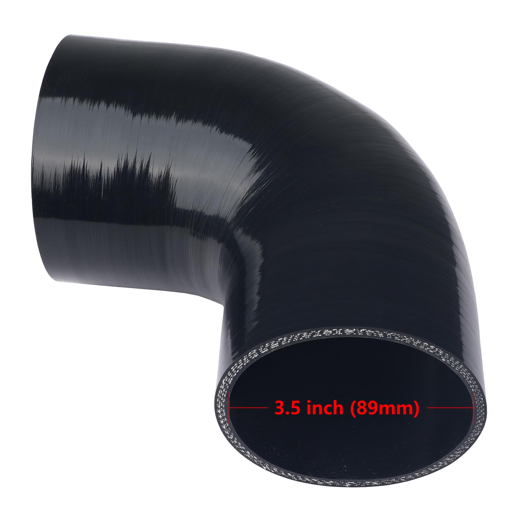 Ucreative 90 Degree Elbow 3.5'' To 4.0'' (89Mm To 102Mm) 4-Ply High Performance Coupler Silicone Hose