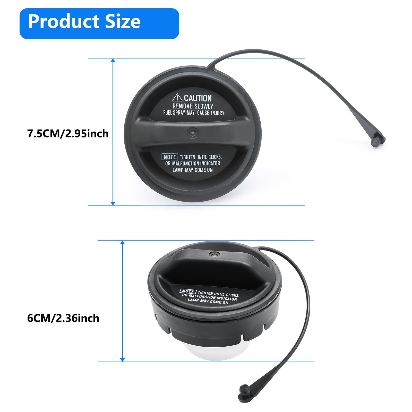 Gas Cap,Fuel Cap Replace 77300-53010 Compatible with 2000-2006 Toyota,2004-2006 Scion,2001-2006 Lexus,2001-2005 GS300 GS430 IS30