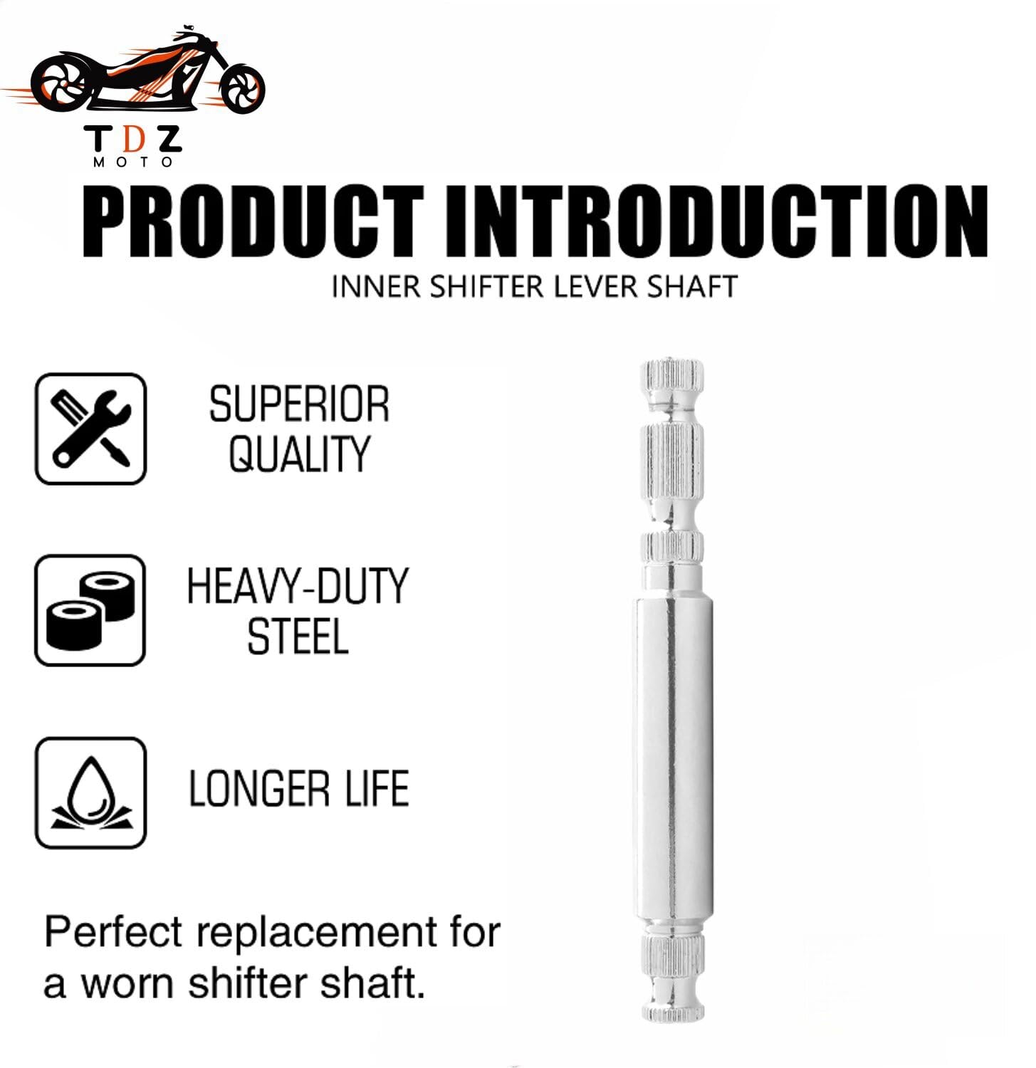 1984-2016 Tdz Steel Inner Shifter Lever Shaft Fits For Touring Road King Electra Glide Street Glide Replace For 33709-82A