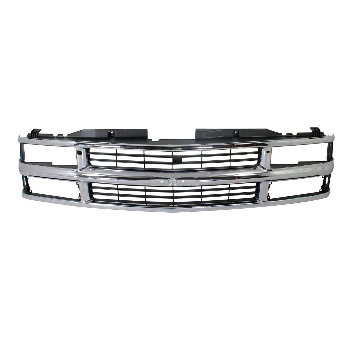 Garage-Pro Grille Assembly Compatible With 1994-1999 Chevrolet C1500, 1994-1999 Chevrolet C1500 Suburban Chrome Shell with Paint