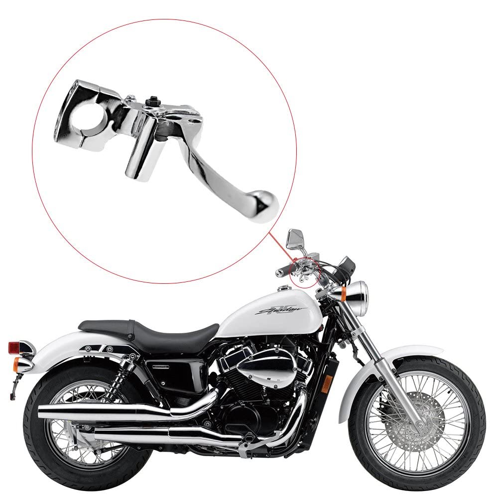 Saihisday 1' Brake Master Cylinder & Clutch Set Chrome for Honda Shadow VTX1800 Kawasaki Vulcan Yamaha Road Star Suzuki (1 Pair, Left + Right)