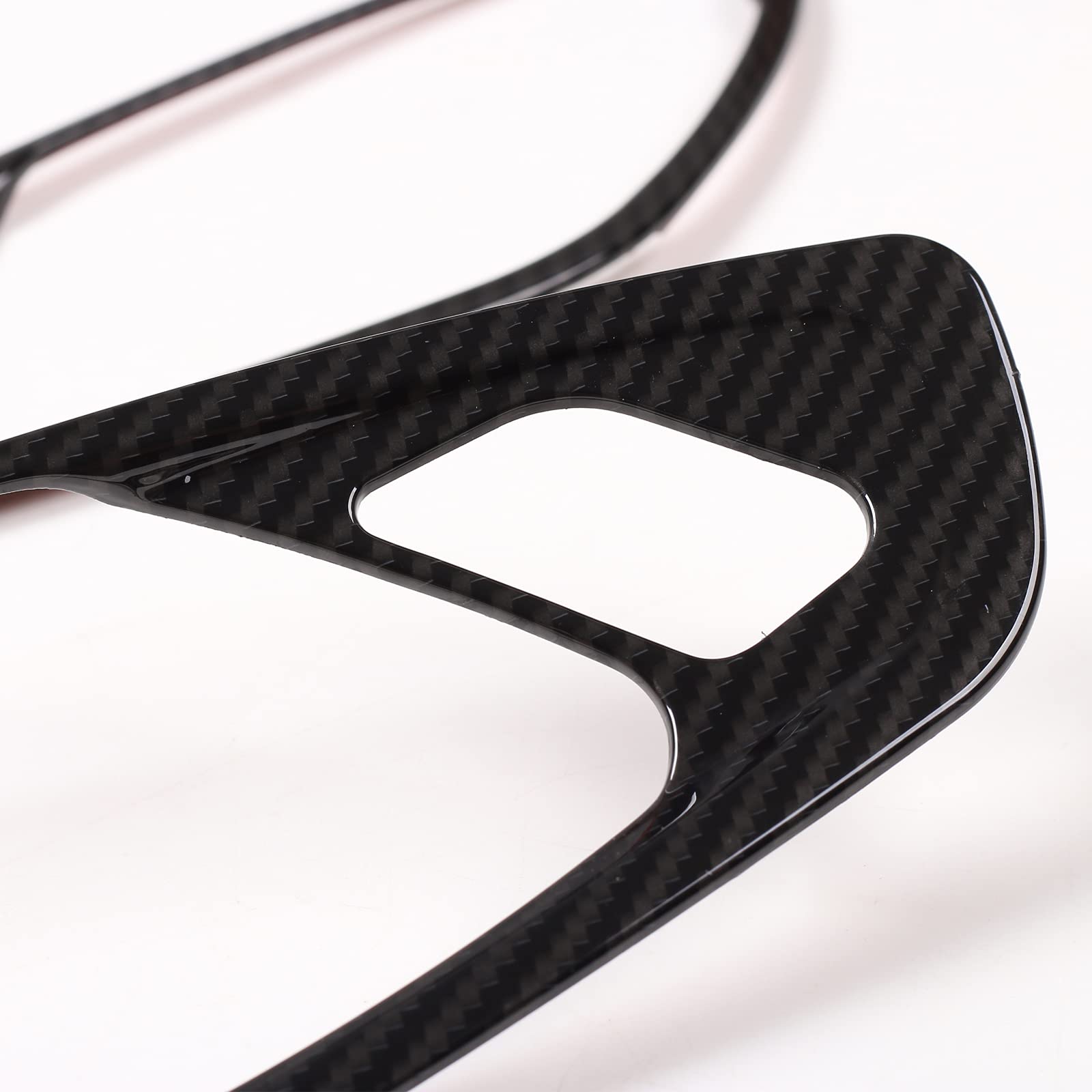 Rt-Tcz Carbon Fiber Door Inner Grab Handle Cover Frame Abs Decor Trim Interior Accessories Compatible With Chevrolet Camaro 2017 2018 2019 2020 2021 2022