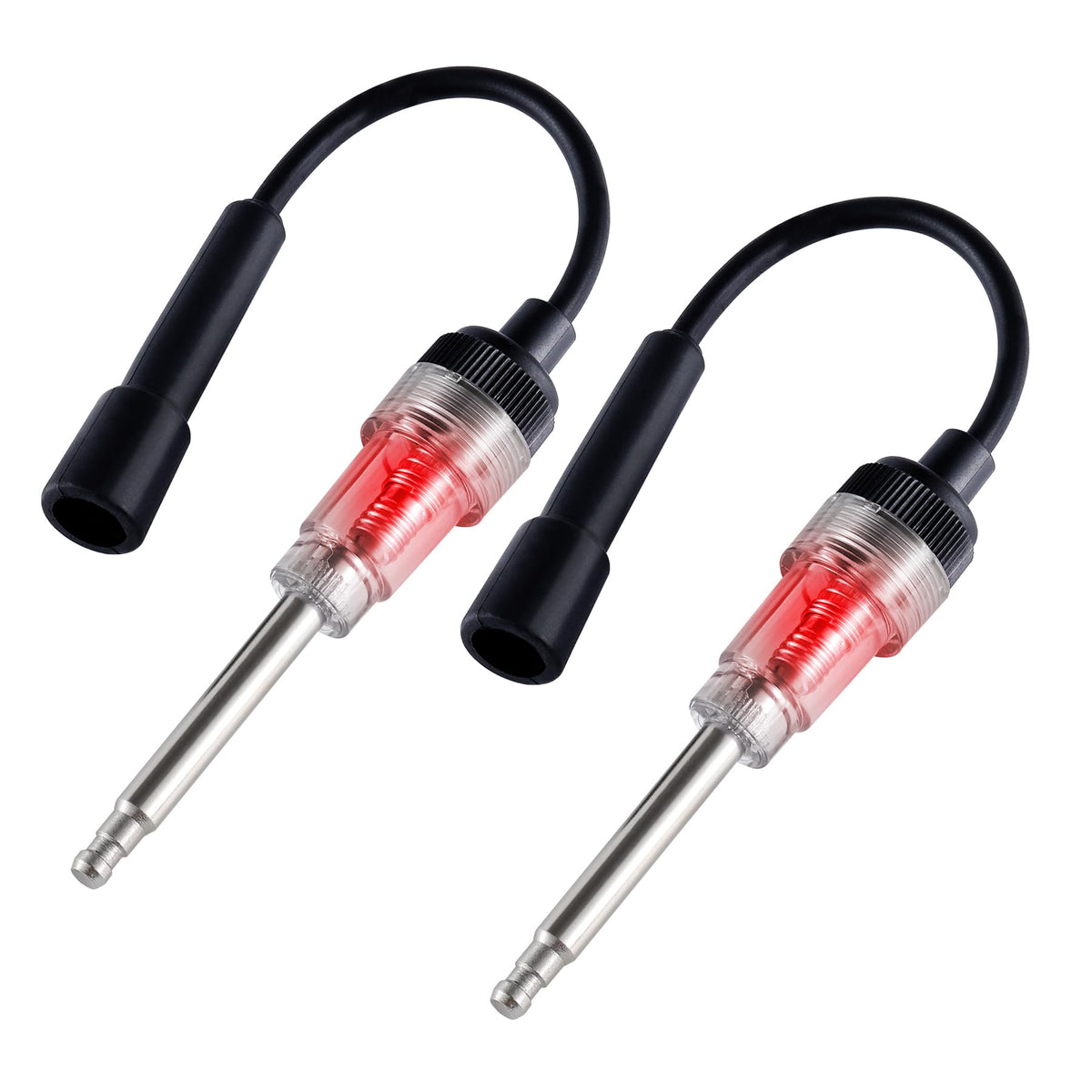 Singaro 2Pcs Inline Spark Plug Tester, Plug-In Engine Ignition Tester, Car Exterior Accessories, Automobile, Lawn Mower,Engine V