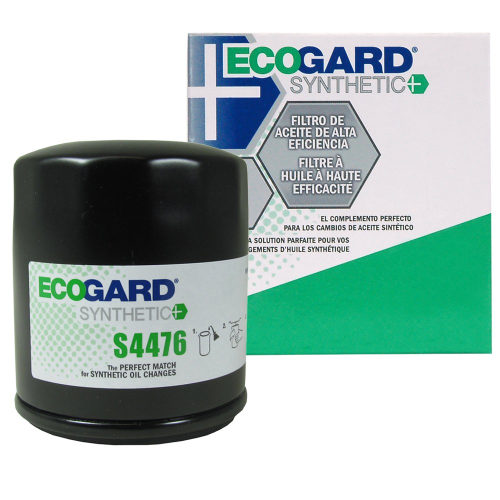ECOGARD S4476 Premium Spin-On Engine Oil Filter for Synthetic Oil Fits Toyota Corolla 1.8L 1993-2021, Camry 2.2L 1992-2001, Prius 1.5L 2001-2009, Yaris 1.5L 2006-2019, Matrix 1.8L 2003-2008