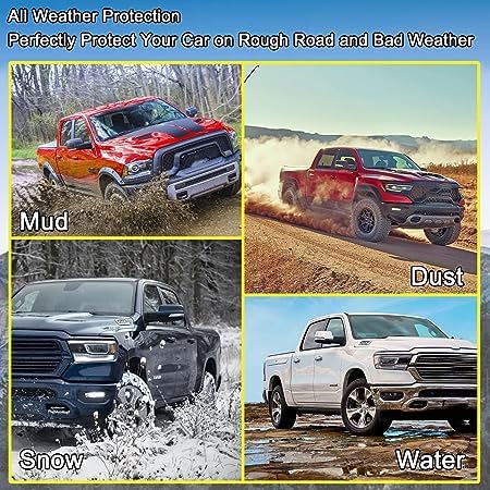 Tecoom Mud Flaps for Chevy Colorado/GMC Canyon 2015-2022, Black ABS Splash Guards Set of 4, Model MDCO268