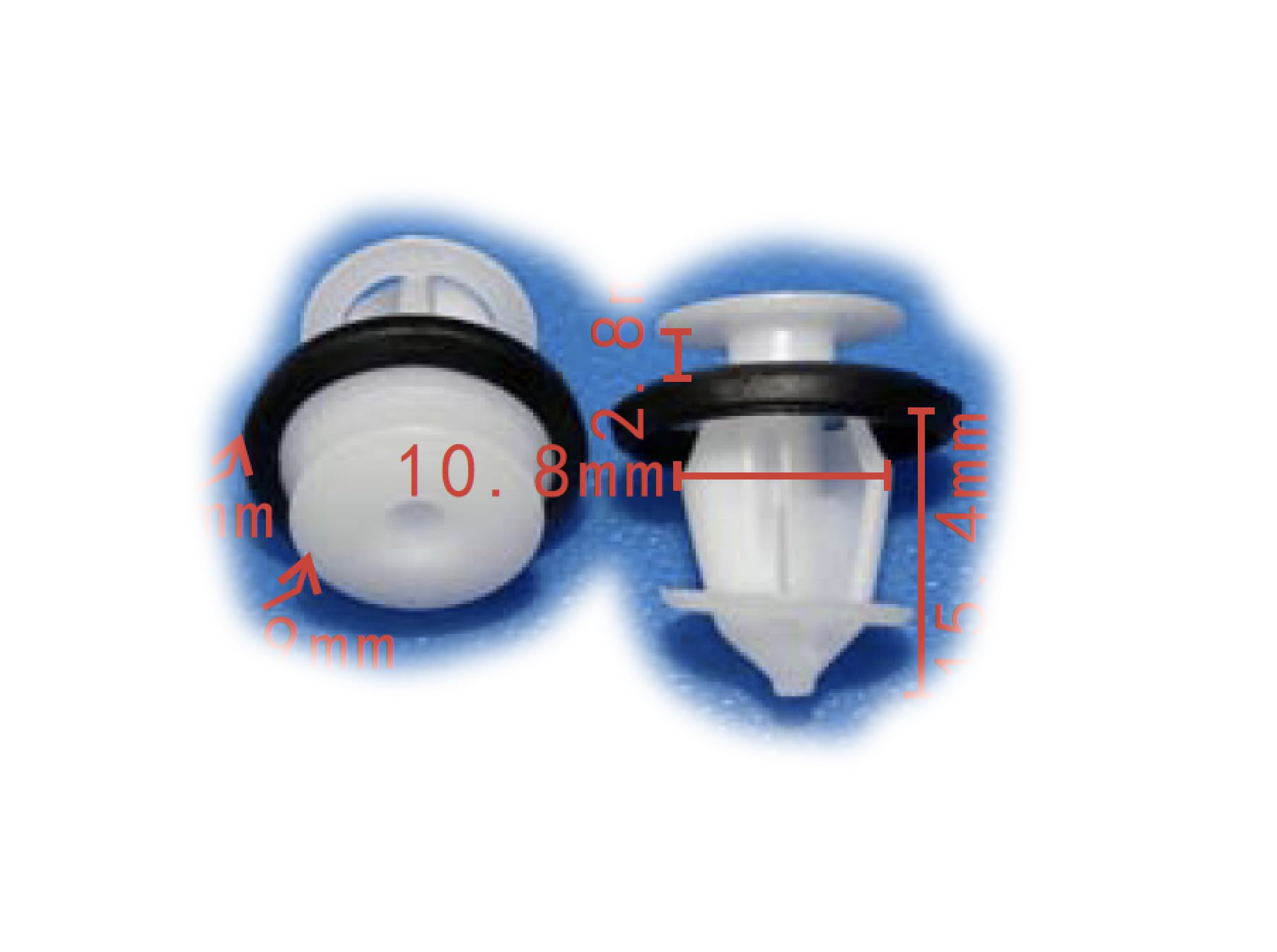 Autobahn88 Door Trim Panel Clip, Compatible With Toyota (Oem: 677730E020) (Pack Of 20)