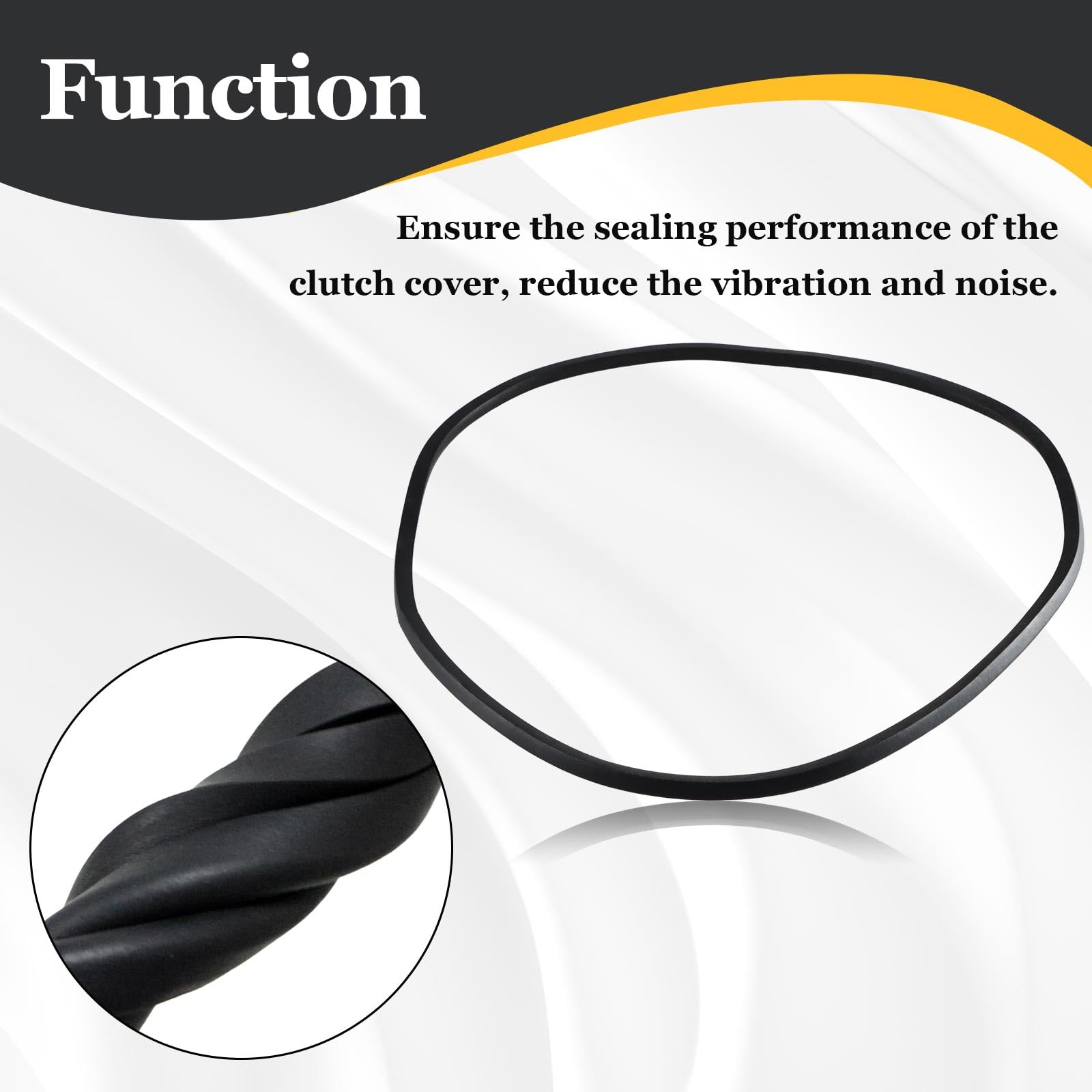 Himarklif Foam Clutch Cover Seal Gasket Clutch Cover Sealing Ring Compatible With Polaris Sportsman 400 450 500 570 600 700 800 Replace #:5521301