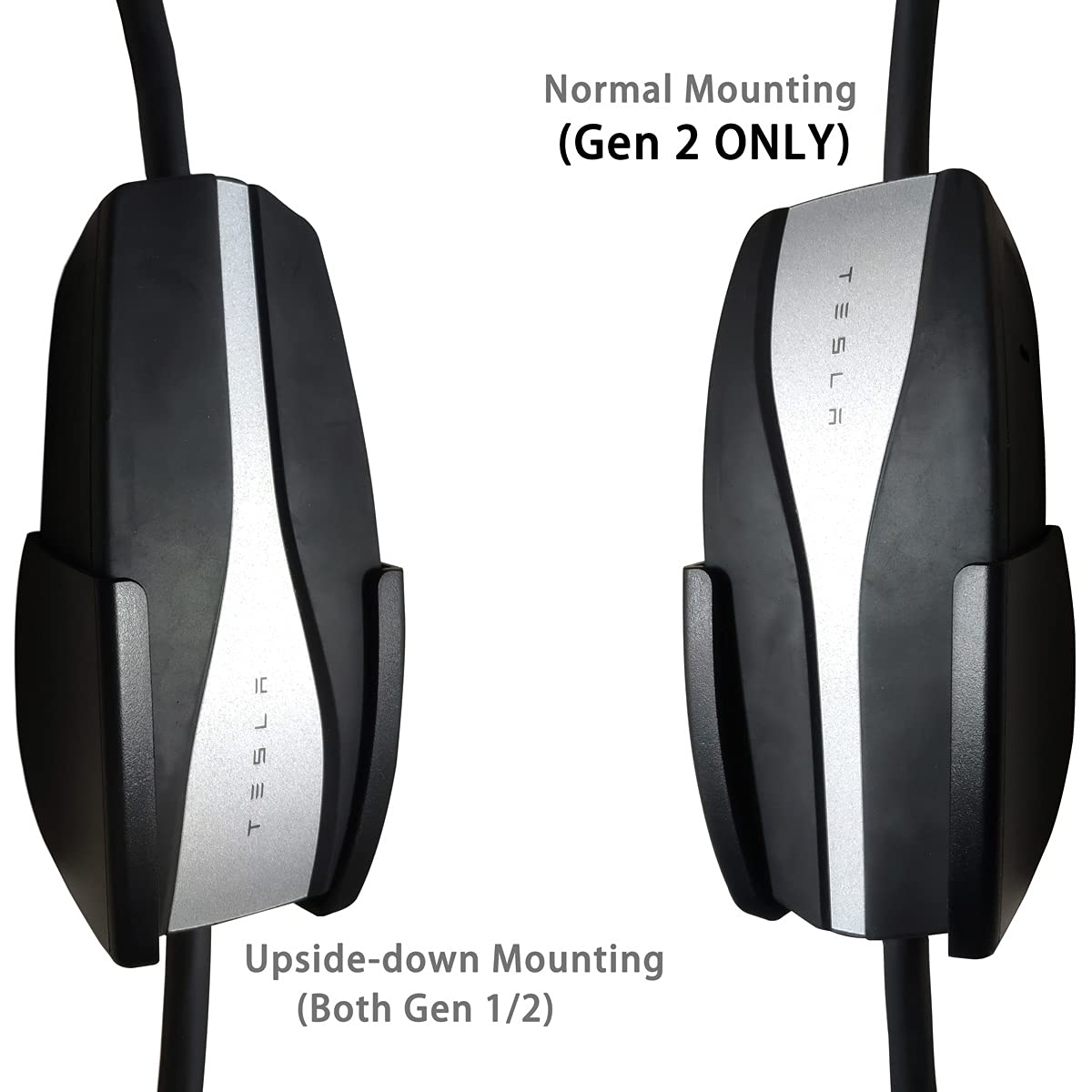 Pheoker Tesla Mobile Charger Wall Mount Cable Organizer Bracket With Umc Holder Fit Tesla Gen 2 Mobile Connector Charging Cable Cord Model 3 Y X S