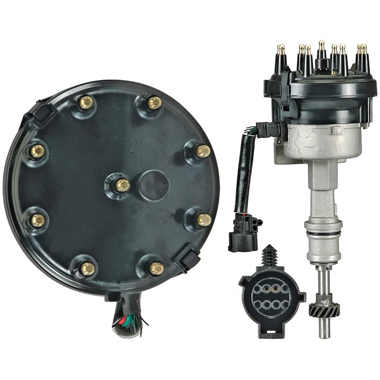 New Distributor Compatible With 1988-1997 Compatible With Super Duty F250 F350 E250 E-350 7.5 V8 460, Replaces E7TE 12127-BC, E7