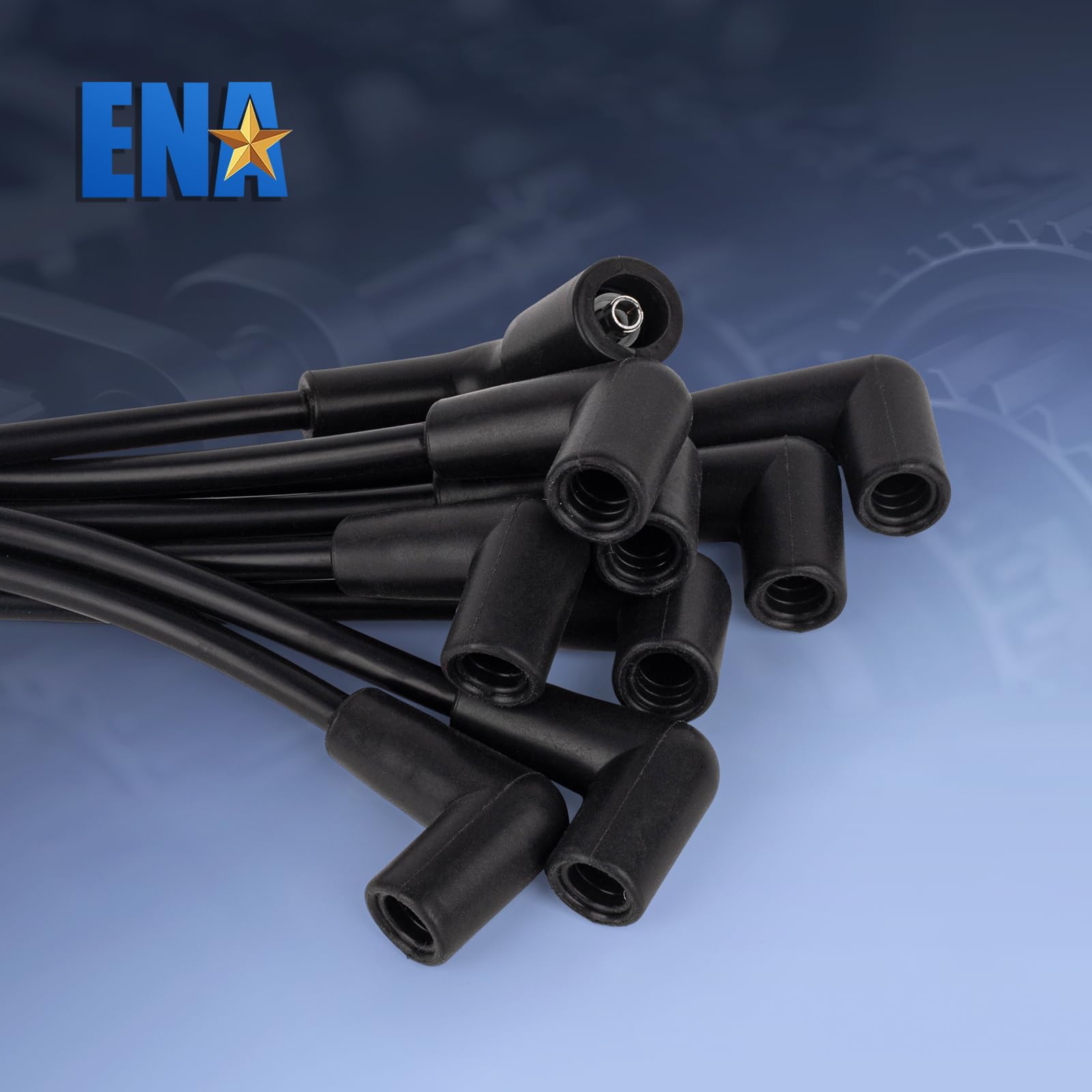 ENA Spark Plug Wire Set Compatible with Chevrolet GMC Cadillac Express Savana C2500 C3500 K2500 K3500 C1500 K1500 G3500 1500 250