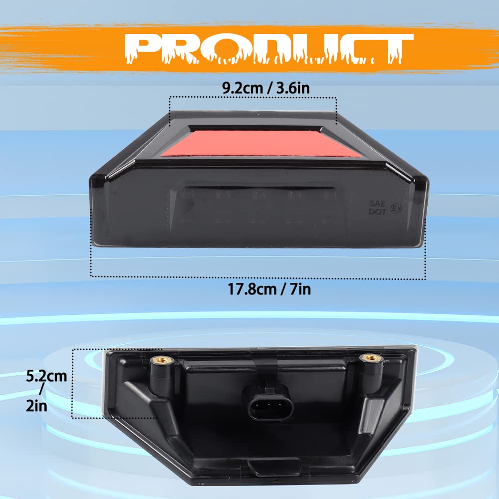 Motoparacc Smoked Utv Brake Tail Lights Led Taillights Compatible With Polaris Ranger 900 1000 Xp Diesel 570 Full Size Pro Xd 4000G 4000D Brutus General 2412774 2411866