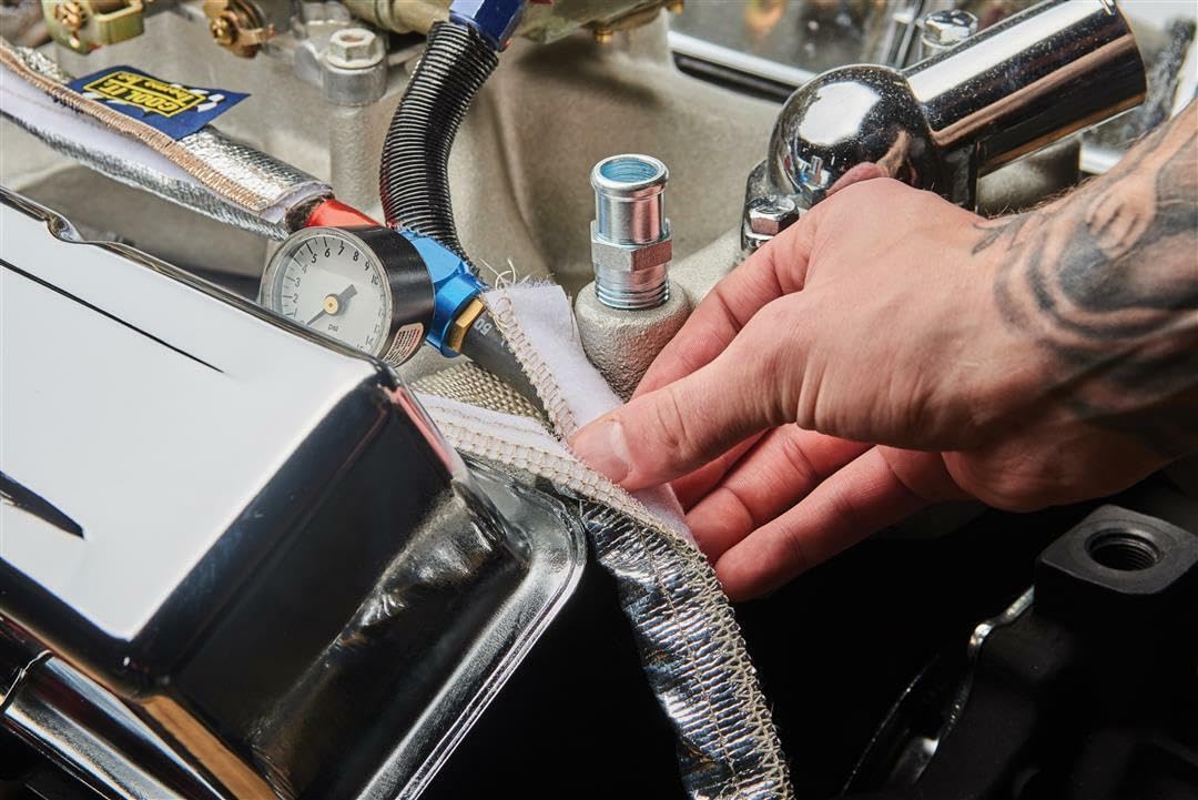 Thermo-Tec 14030 Express Sleeve Aluminized Hose And Wire Protection, 3' X 1/2- 1 I.D. , Silver