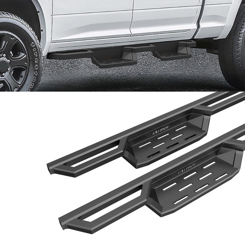 Hd Ridez Pocket Drop Steps Armor Compatible With Ram 1500 2009-2018 Crew Cab & Ram 2500 3500 2010-2024 (Nerf Bar Side Steps Side Bars)