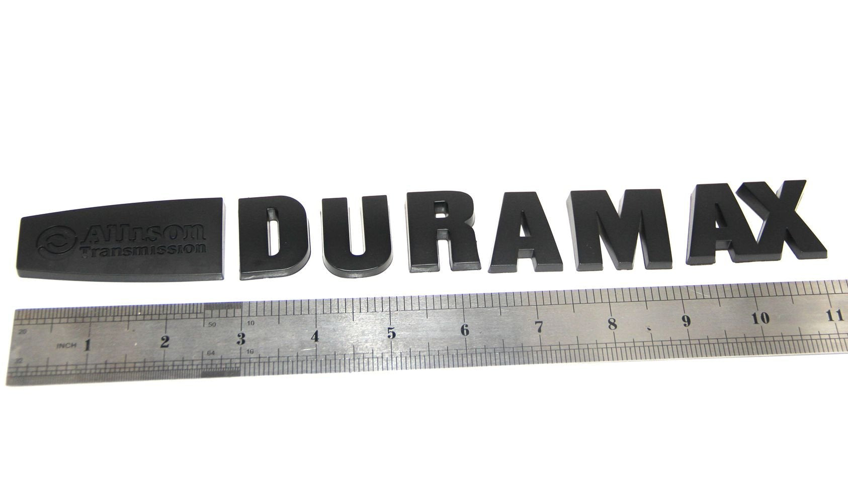 Yoaoo 2Pack Oem Allison Duramax Badges Emblems Compatible With 2015 Silverado 2500Hd 3500Hd Hood Matte Black