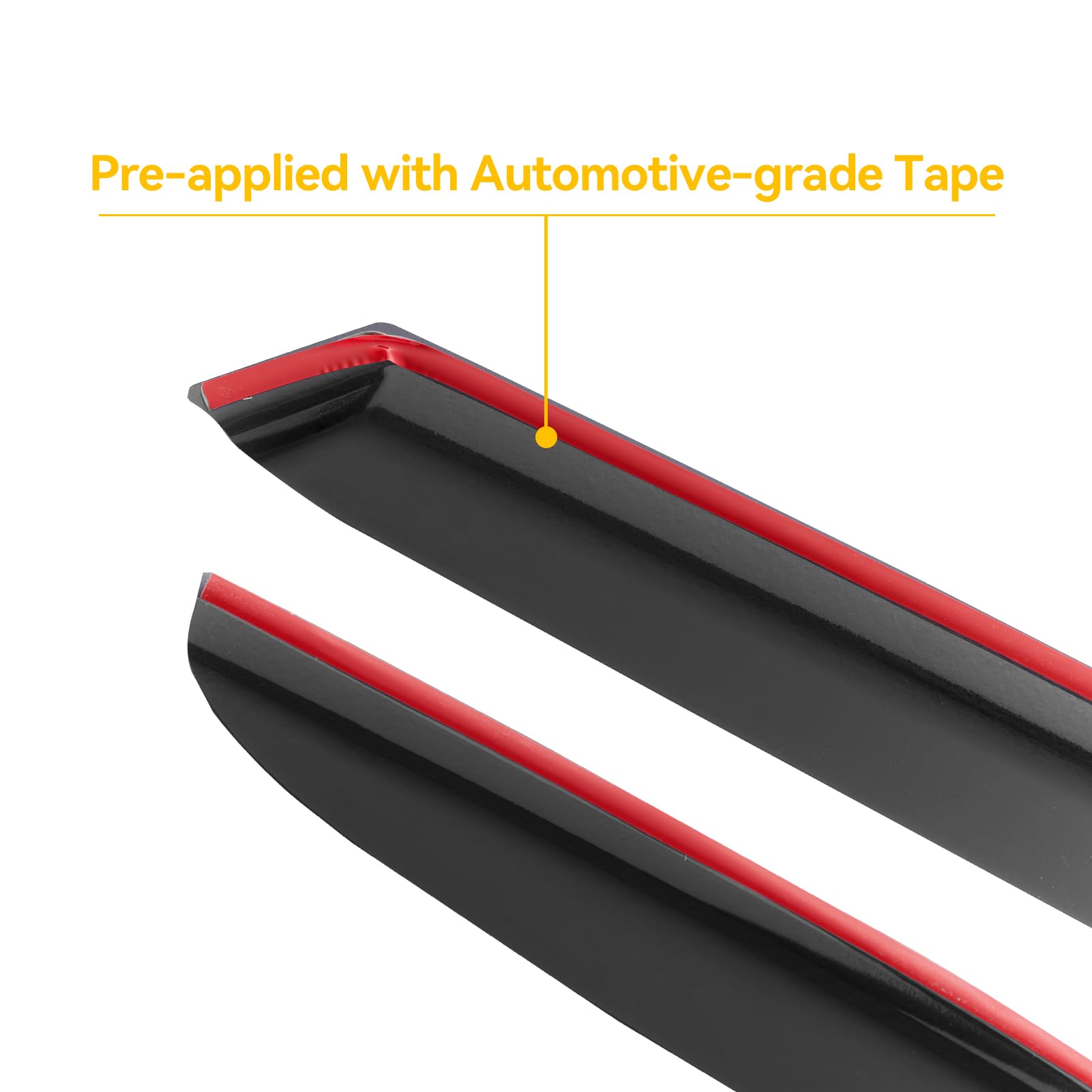 Cxdar Window Rain Guards Visors Shield For 2007-2021 Toyota Tundra Double Cab, Out-Channel Window Vent Wind Shades Deflectors Fo