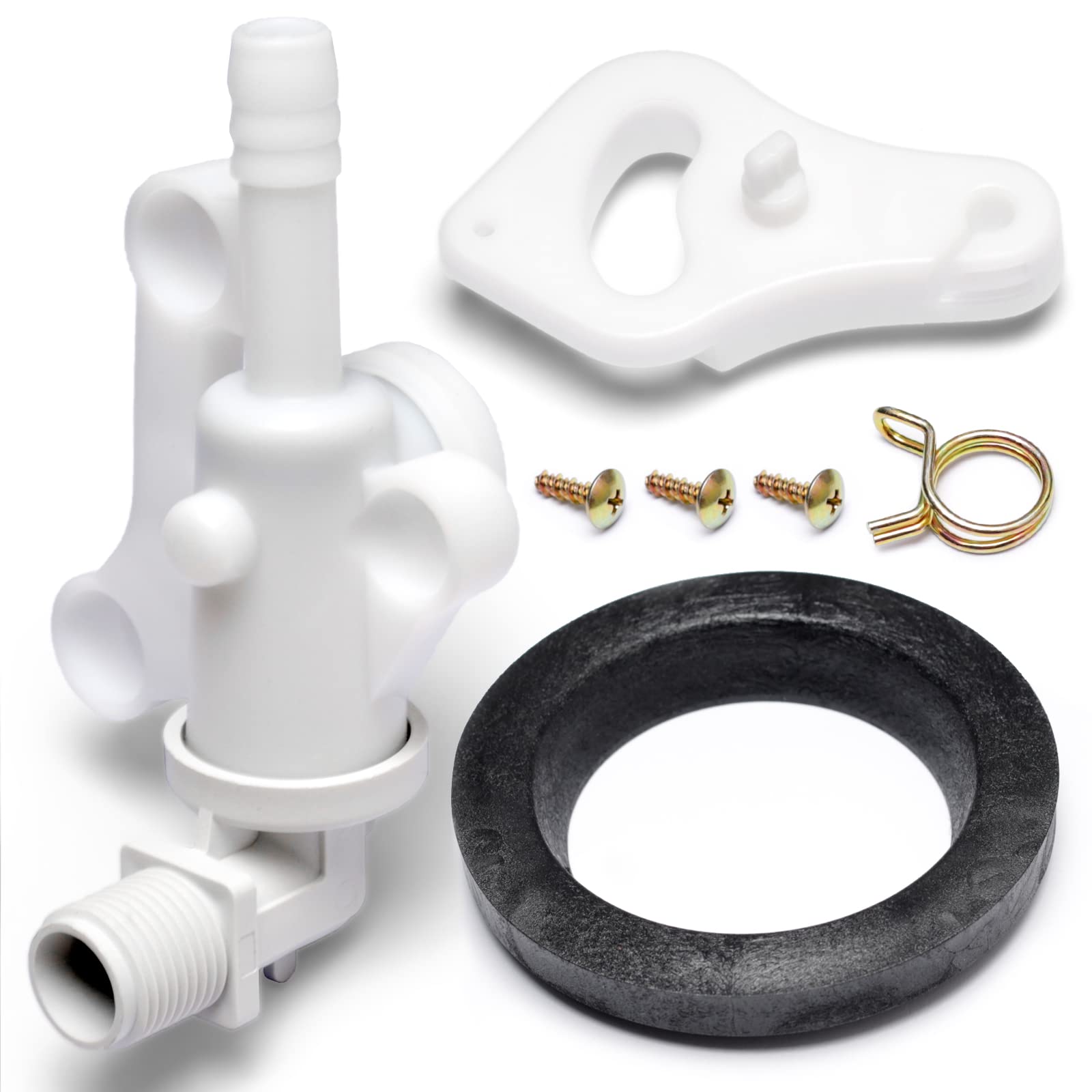 Dusledel 34100 Toilet Water Assembly Valve Kit Replacement For Thetford Aqua-Magic Rv Camper Toilets Parts Style Lite And Style 