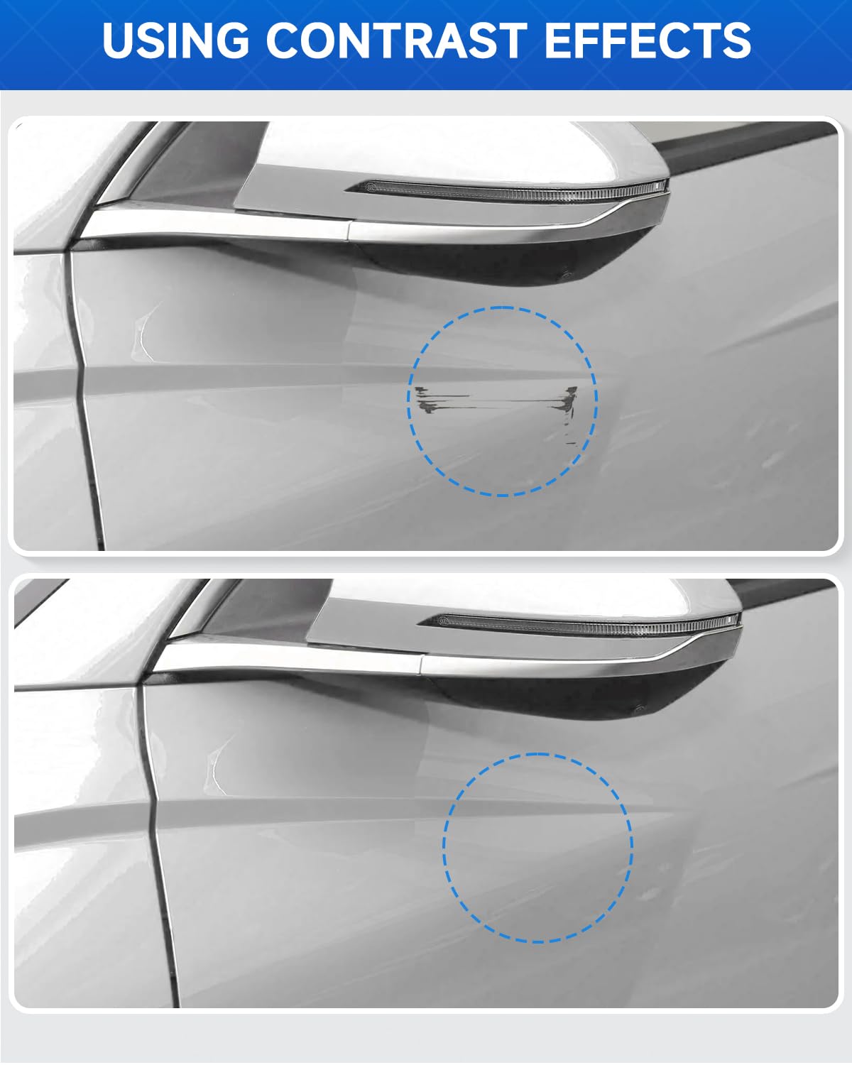 Powder White Pearl (W1) Touch Up Paint Compatible with Hyundai Exact Match Touch Up Paint Car Scratch Repair