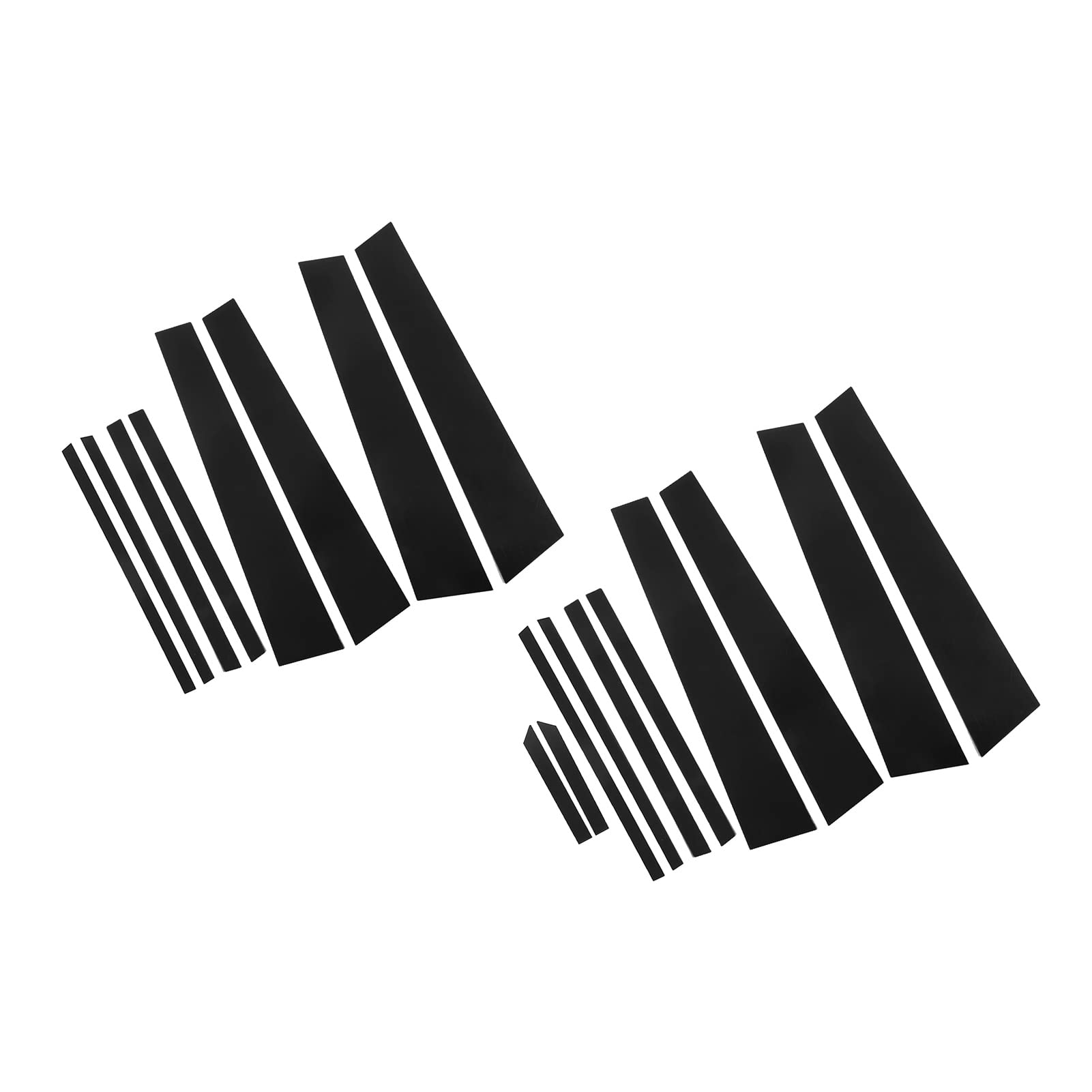 Door Pillar Post Trim, Gloss Black Door Window Pillar Post Cover Trim Sticker Car Accessories Replacement For Rav4 (Replacement For Rav4 2013-2019(8Pcs))
